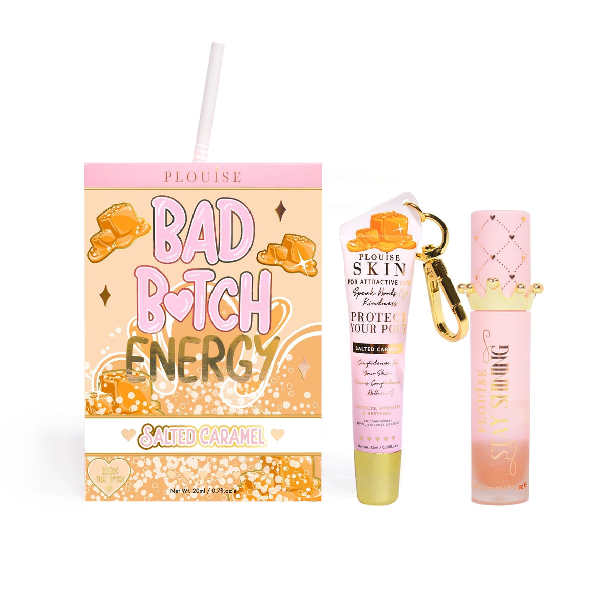 Bad Bitch Energy Lip Conditioner & Lip Oil Duo by P.Louise