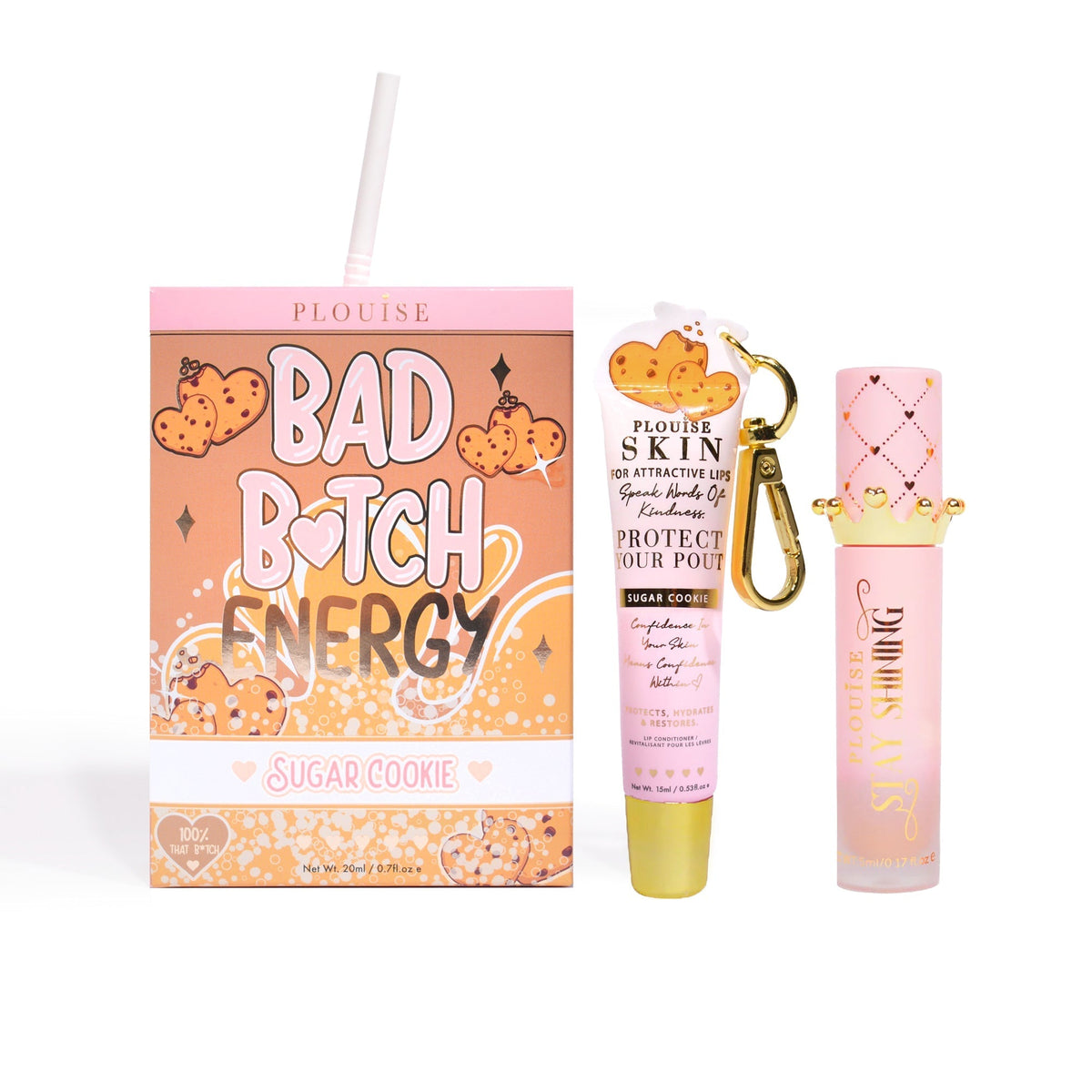 Bad Bitch Energy Lip Conditioner & Lip Oil Duo by P.Louise