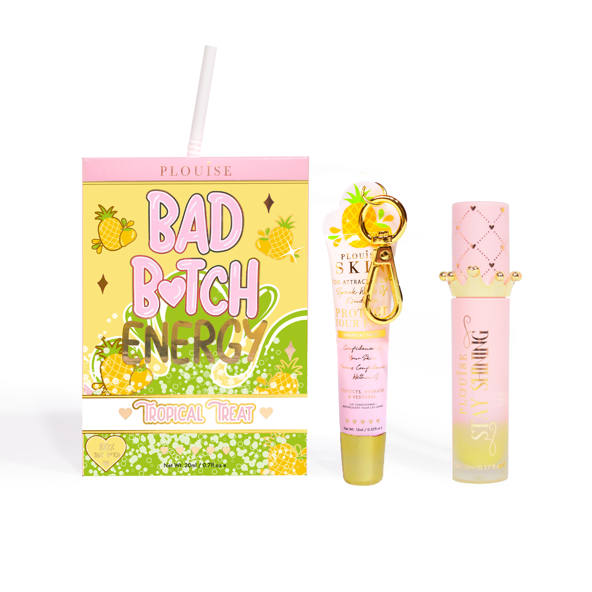 Bad Bitch Energy Lip Conditioner & Lip Oil Duo by P.Louise