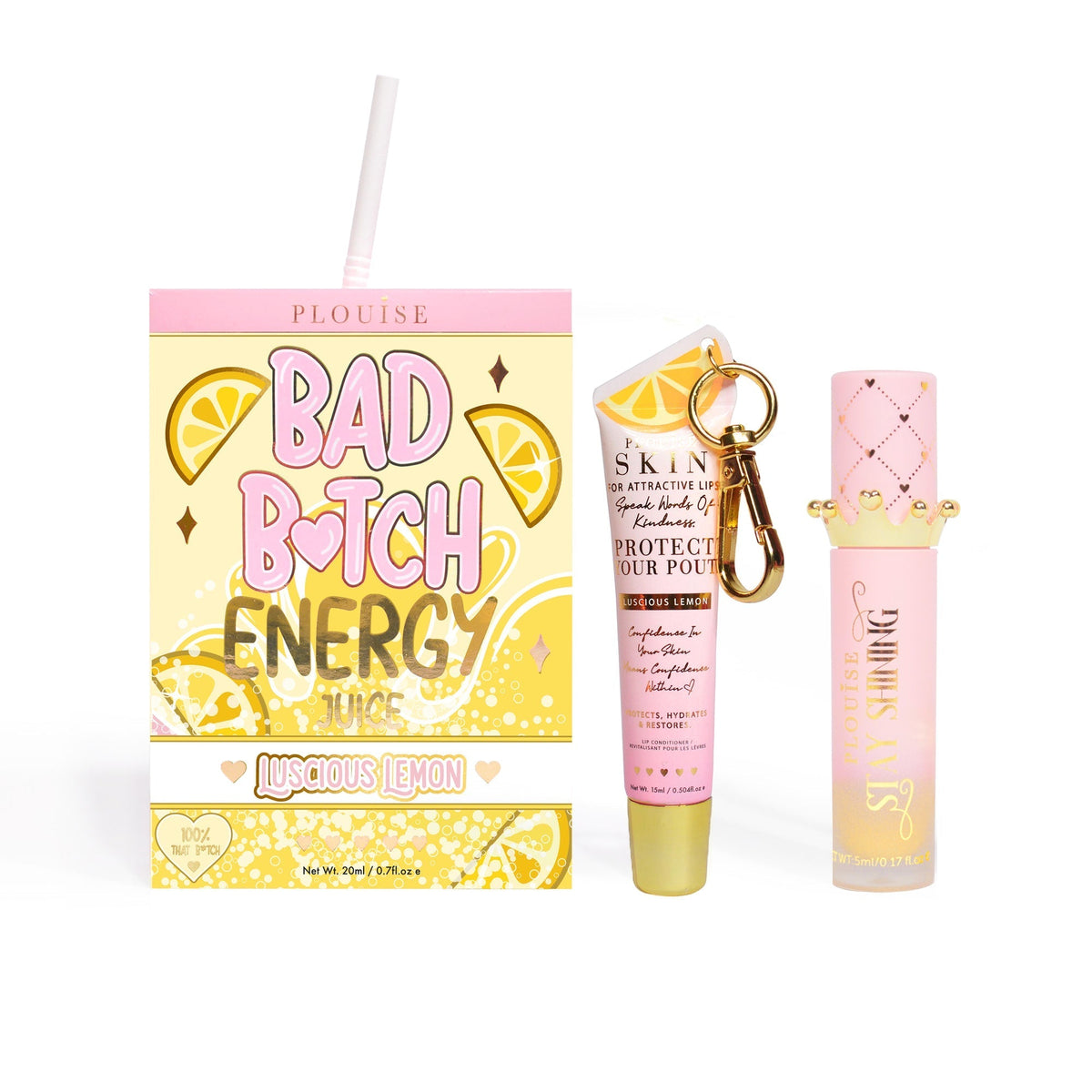 Bad Bitch Energy Lip Conditioner & Lip Oil Duo by P.Louise