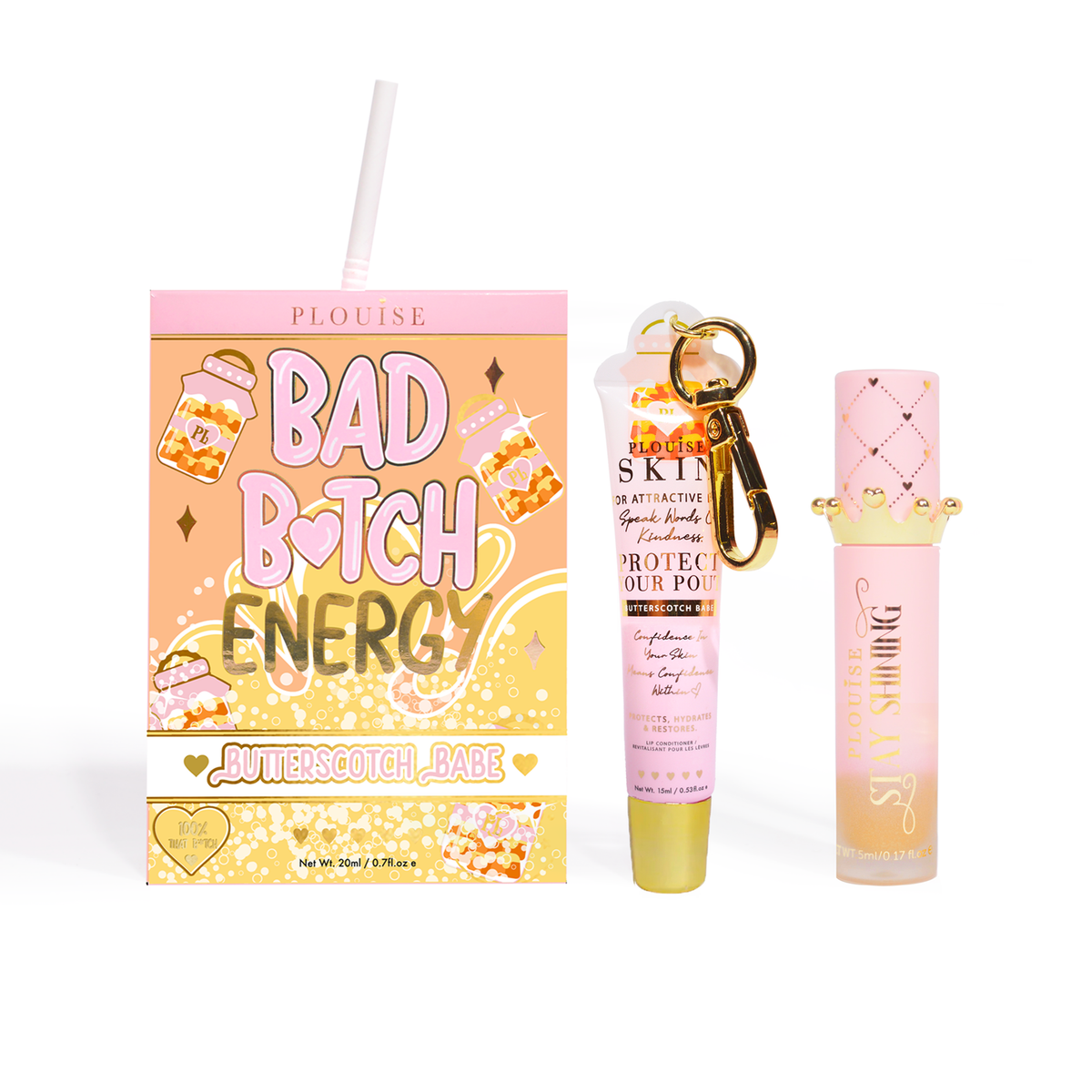 Bad Bitch Energy Lip Conditioner & Lip Oil Duo by P.Louise