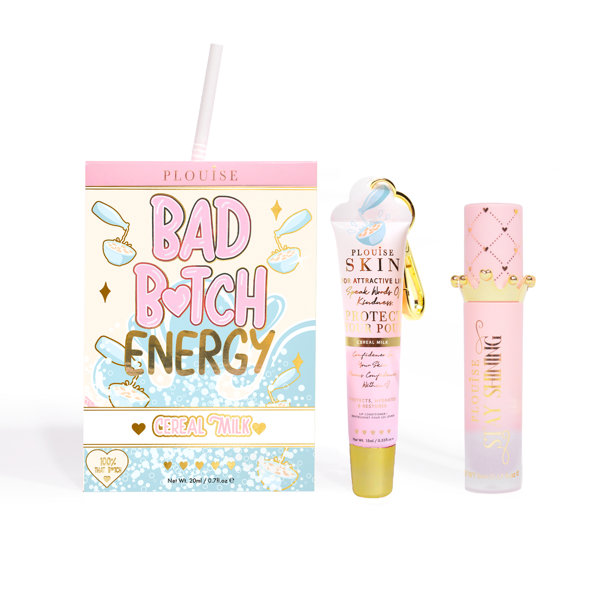 Bad Bitch Energy Lip Conditioner & Lip Oil Duo by P.Louise