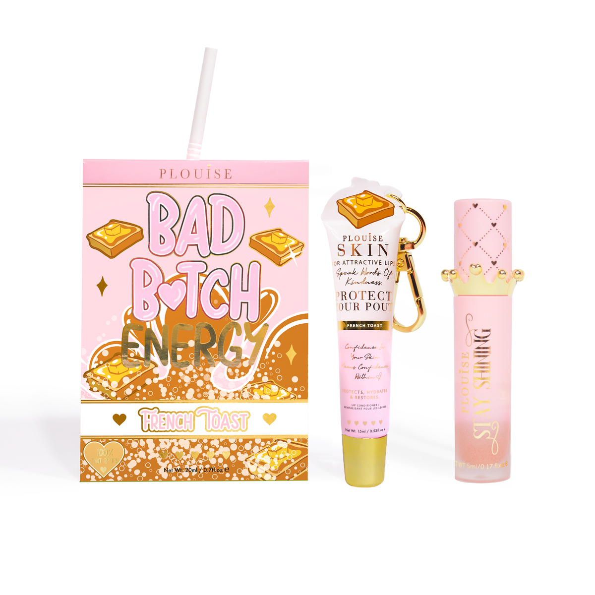 Bad Bitch Energy Lip Conditioner & Lip Oil Duo by P.Louise