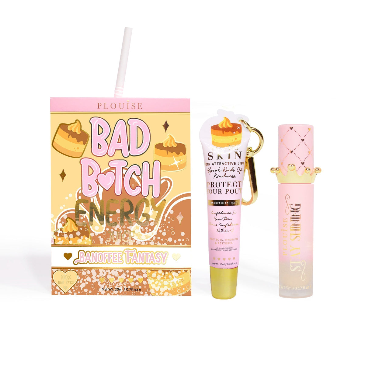 Bad Bitch Energy Lip Conditioner & Lip Oil Duo by P.Louise