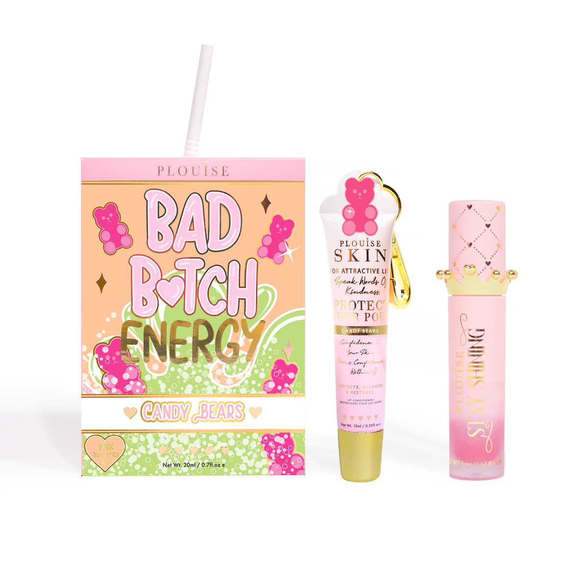 Bad Bitch Energy Lip Conditioner & Lip Oil Duo by P.Louise