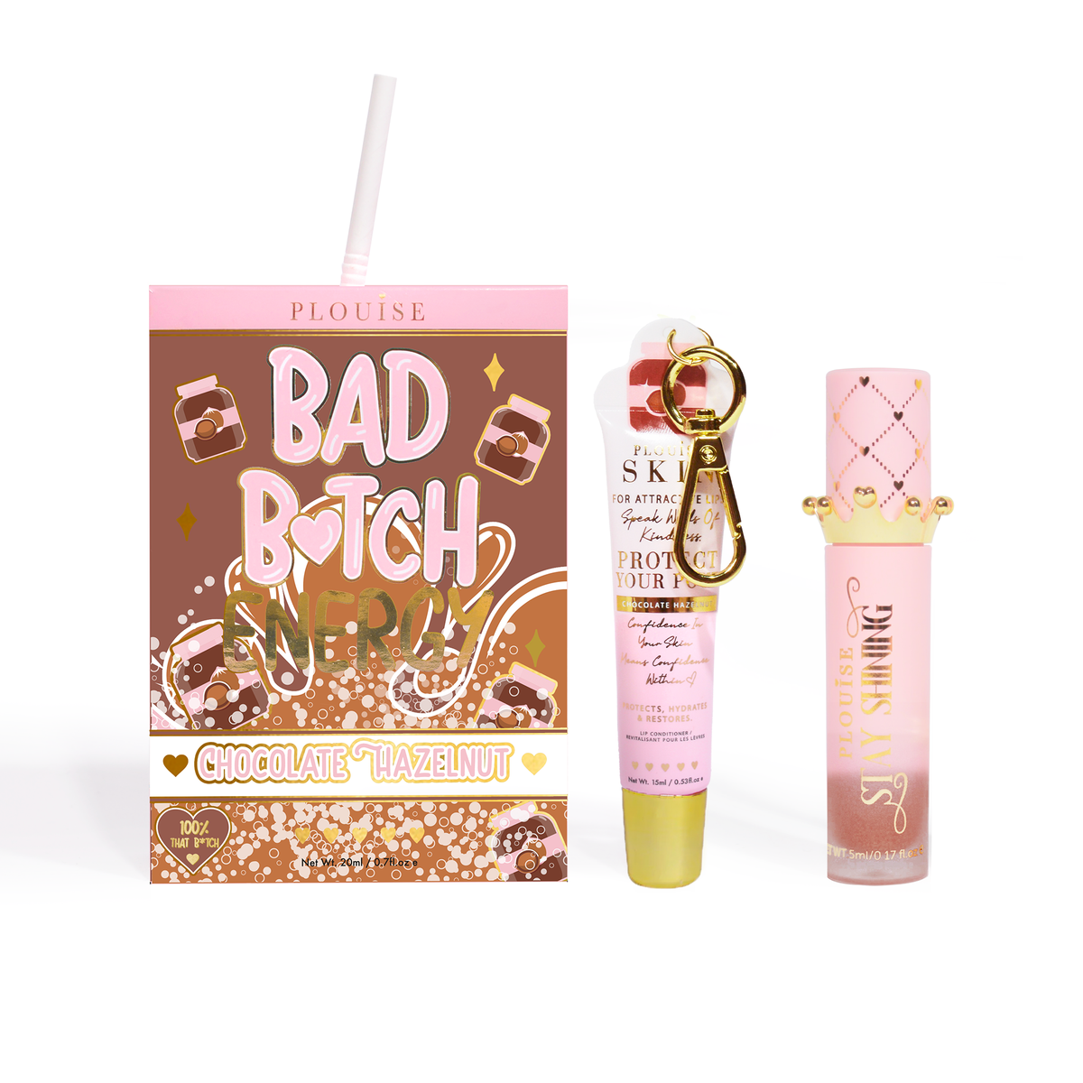 Bad Bitch Energy Lip Conditioner & Lip Oil Duo by P.Louise