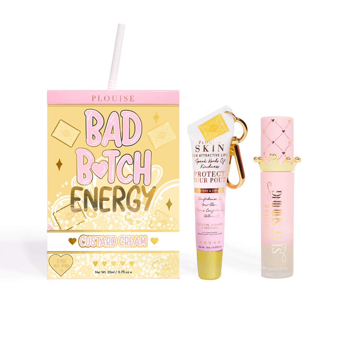 Bad Bitch Energy Lip Conditioner & Lip Oil Duo by P.Louise