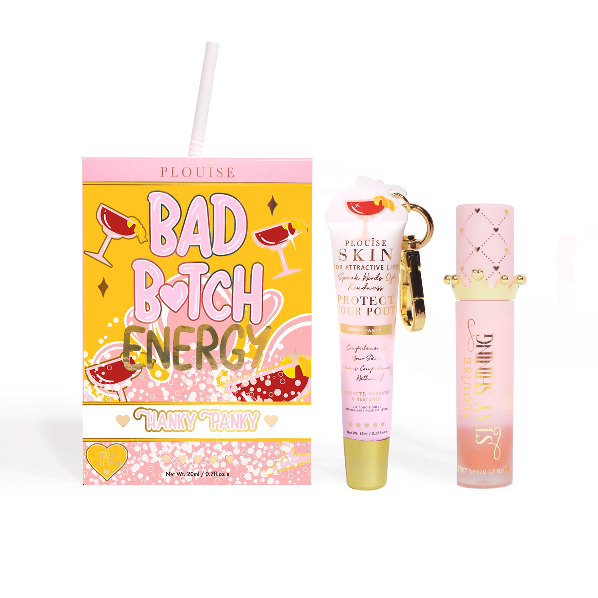 Bad Bitch Energy Lip Conditioner & Lip Oil Duo by P.Louise