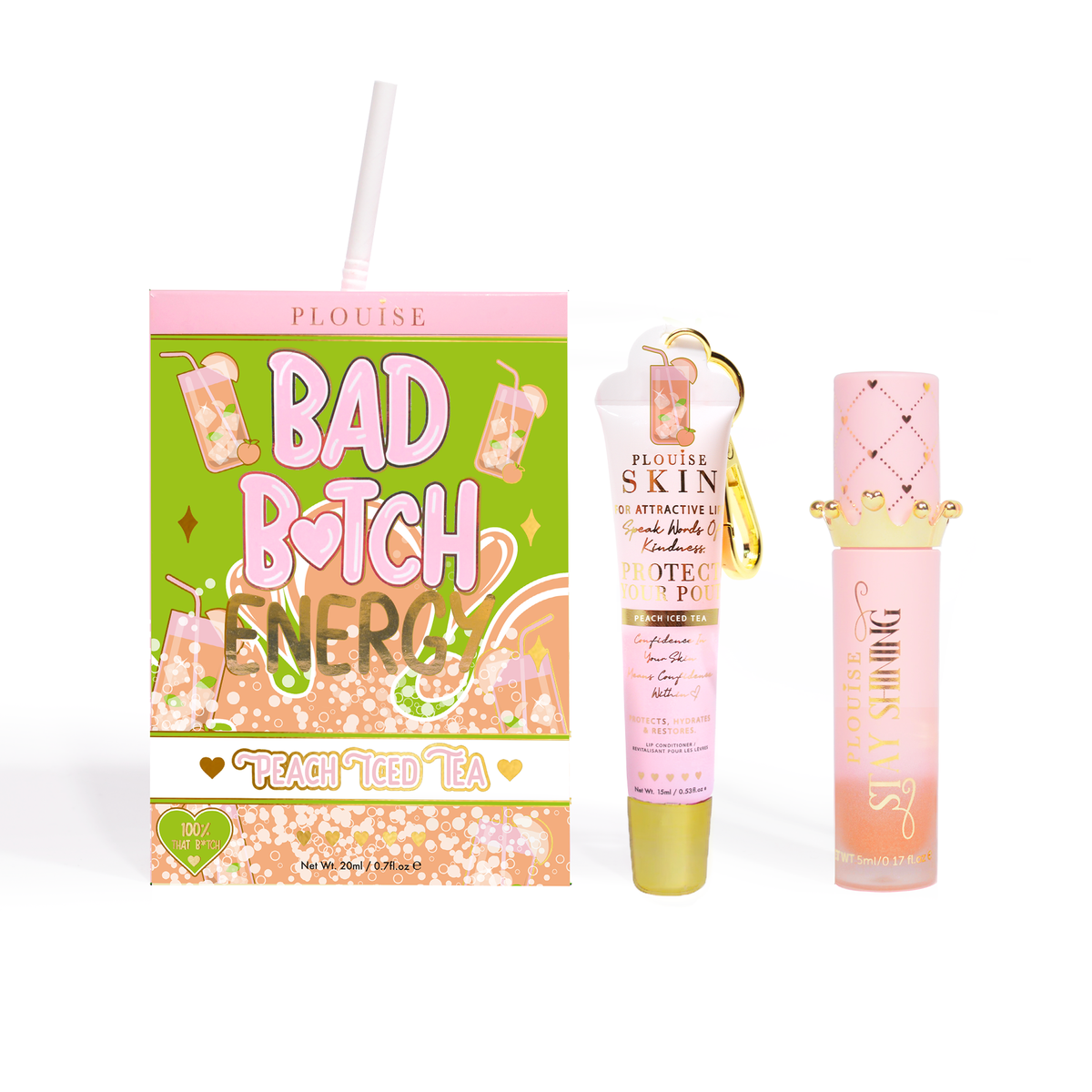 Bad Bitch Energy Lip Conditioner & Lip Oil Duo by P.Louise