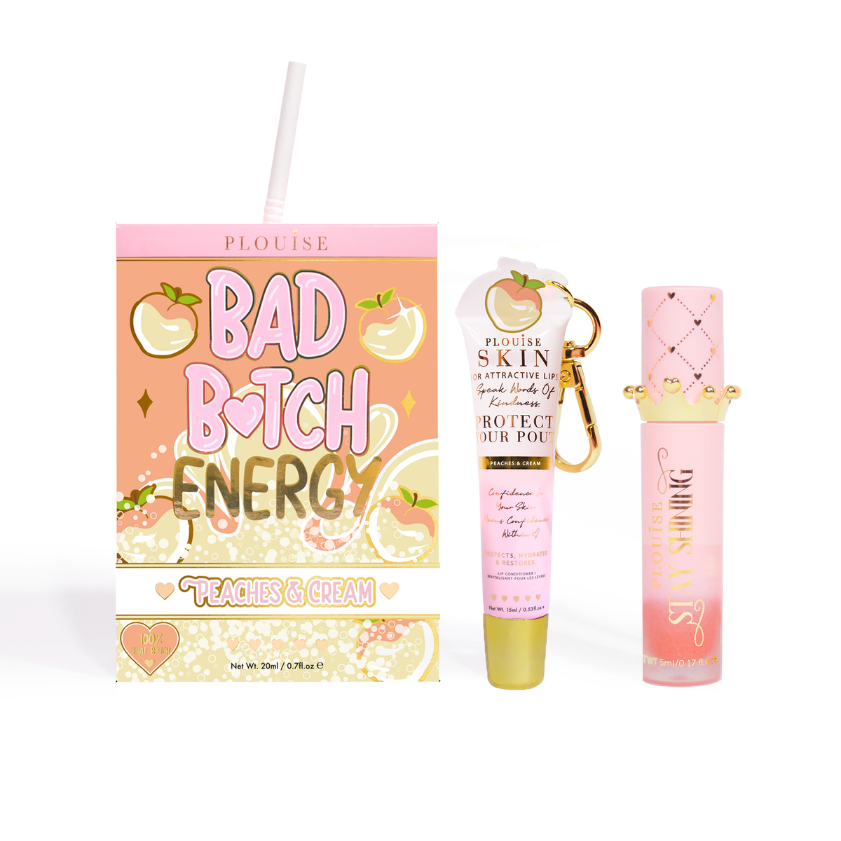 Bad Bitch Energy Lip Conditioner & Lip Oil Duo by P.Louise