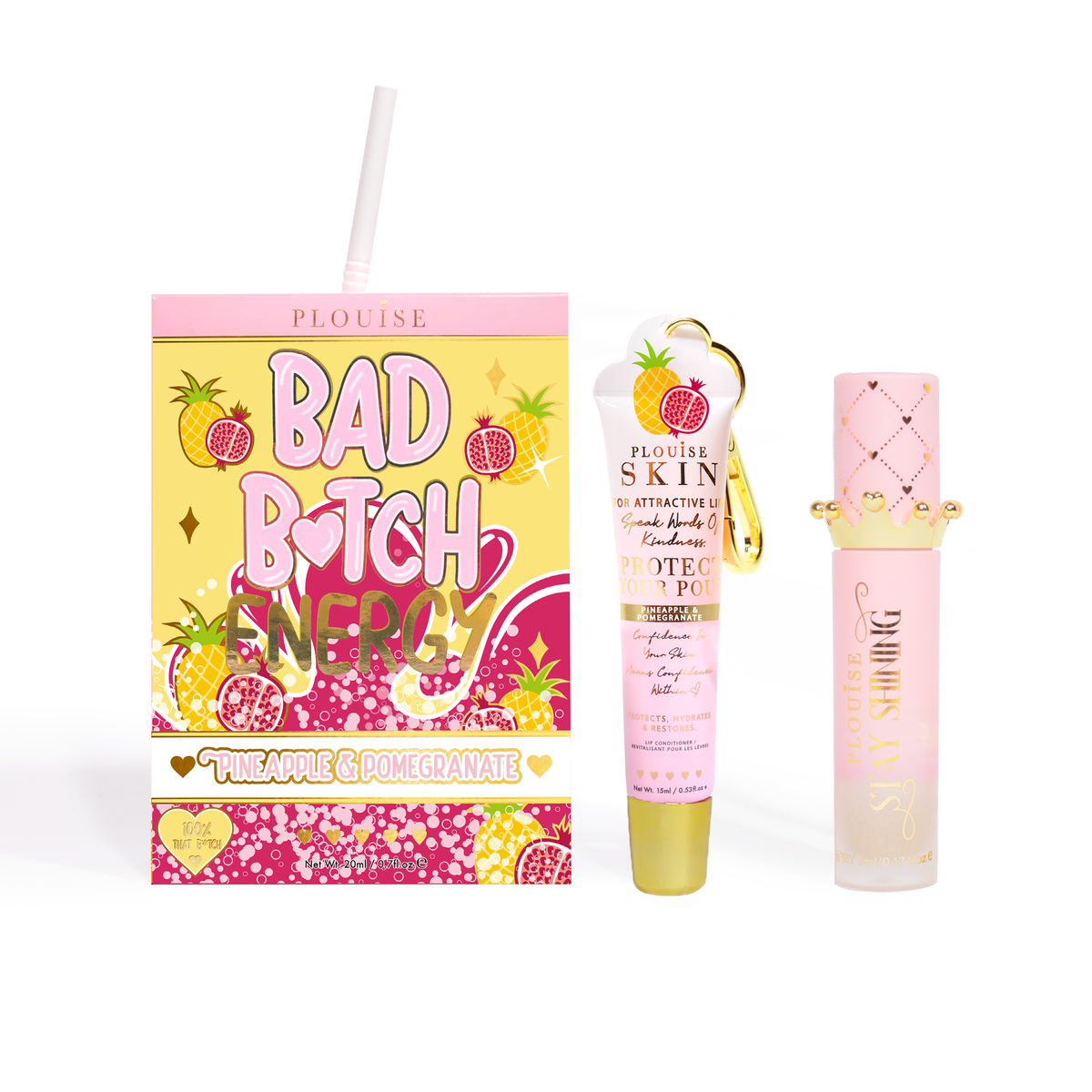 Bad Bitch Energy Lip Conditioner & Lip Oil Duo by P.Louise
