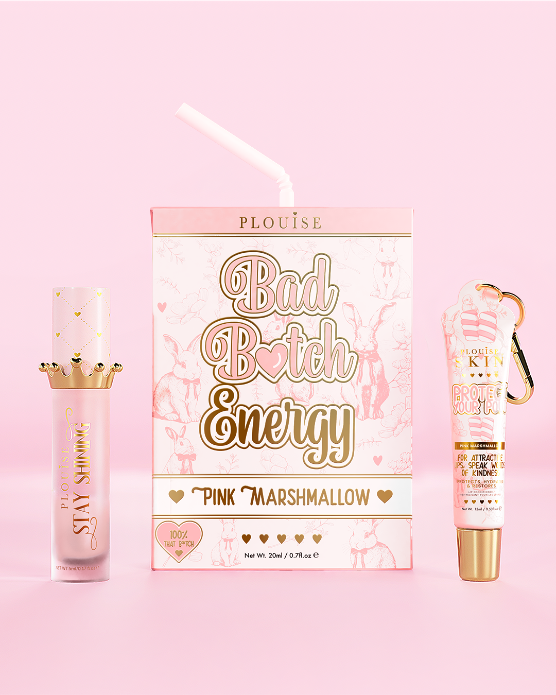 Bad Bitch Energy Lip Conditioner & Lip Oil Duo by P.Louise