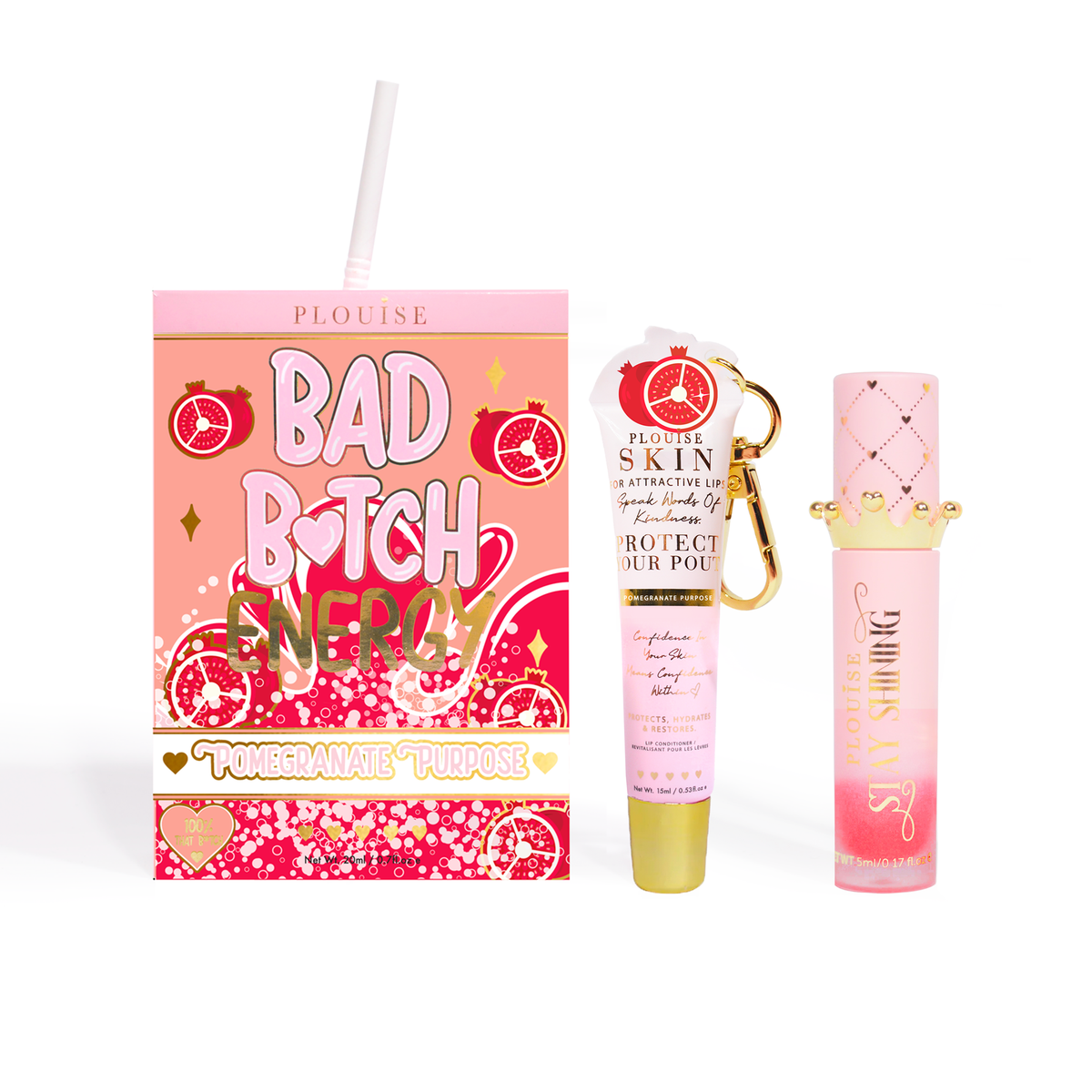 Bad Bitch Energy Lip Conditioner & Lip Oil Duo by P.Louise