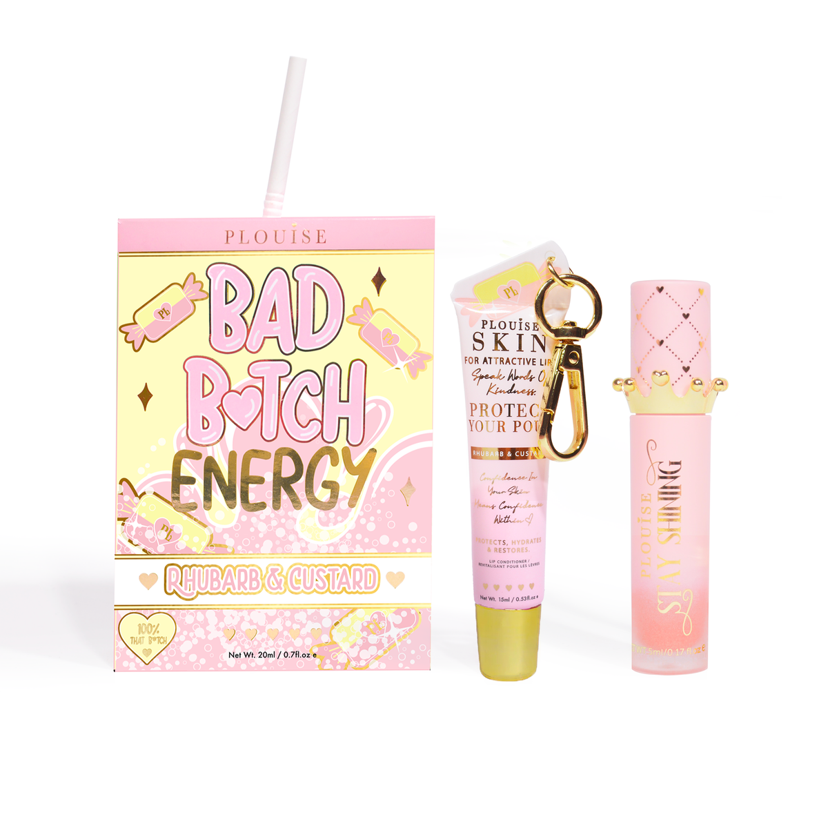 Bad Bitch Energy Lip Conditioner & Lip Oil Duo by P.Louise