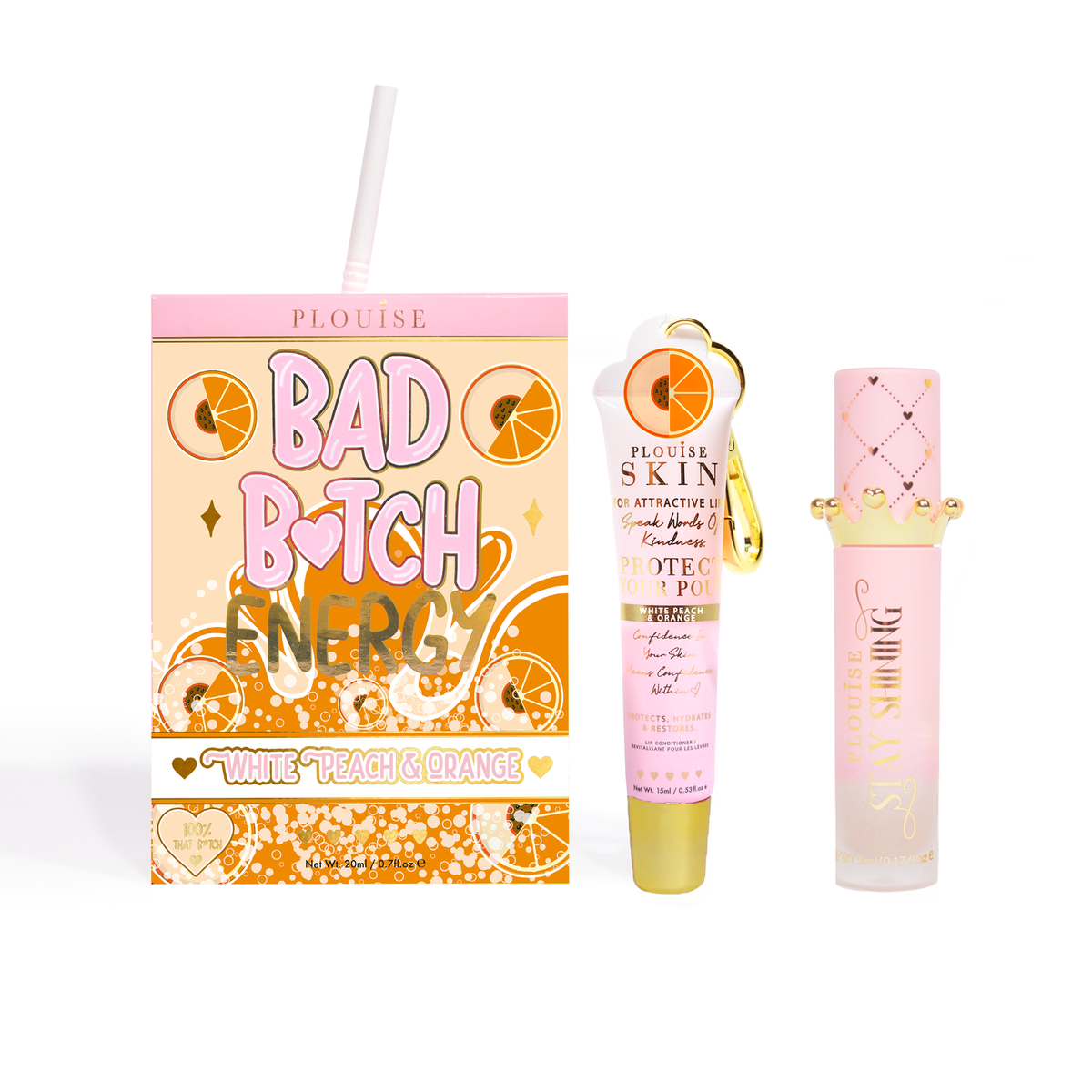 Bad Bitch Energy Lip Conditioner & Lip Oil Duo by P.Louise