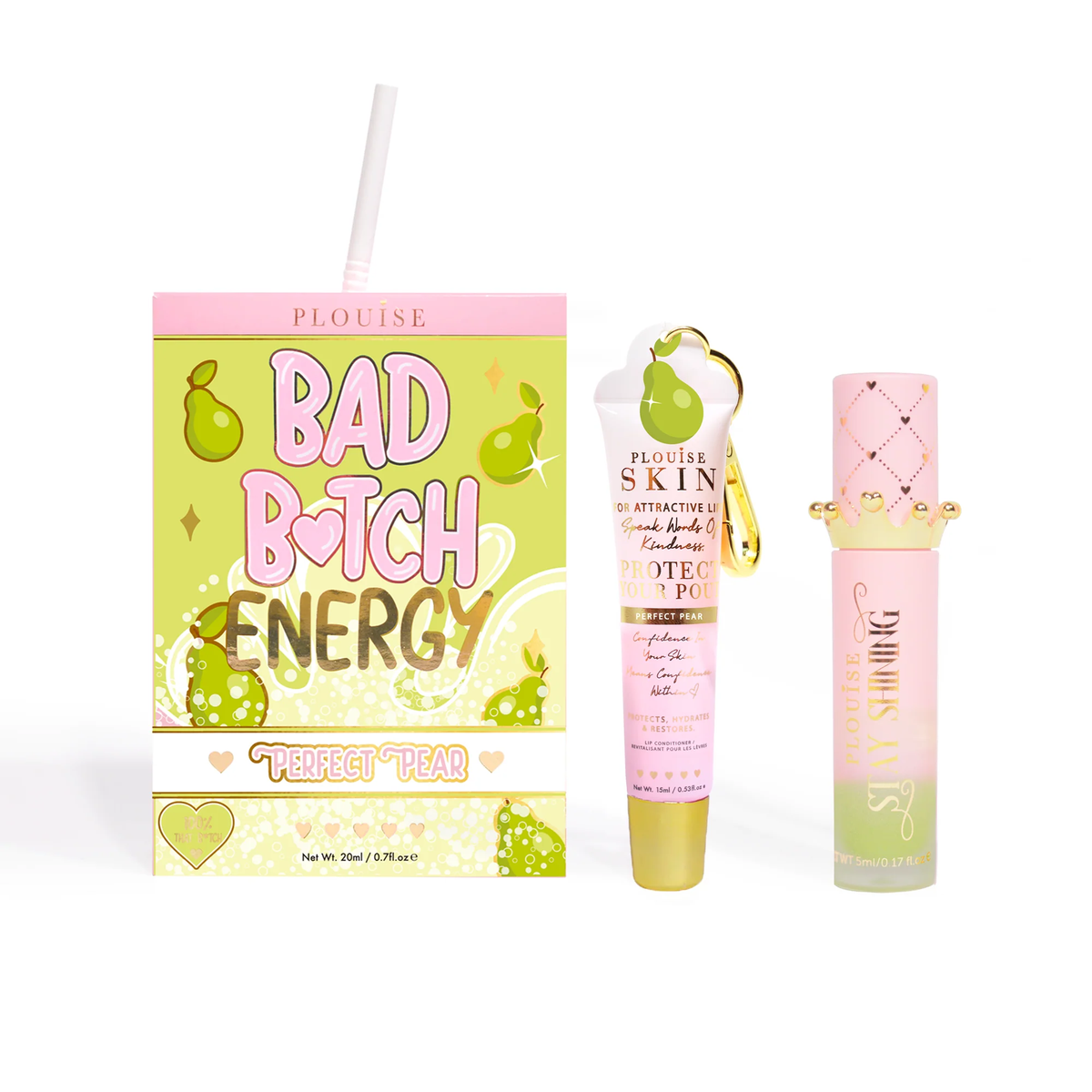 Bad Bitch Energy Lip Conditioner & Lip Oil Duo by P.Louise