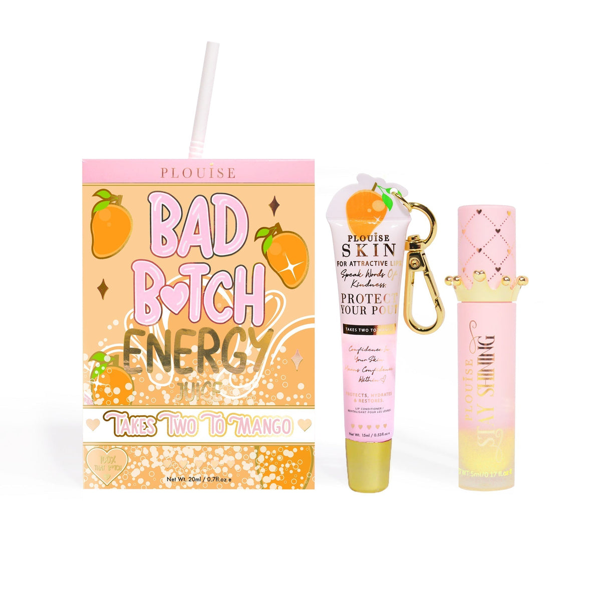 Bad Bitch Energy Lip Conditioner & Lip Oil Duo by P.Louise