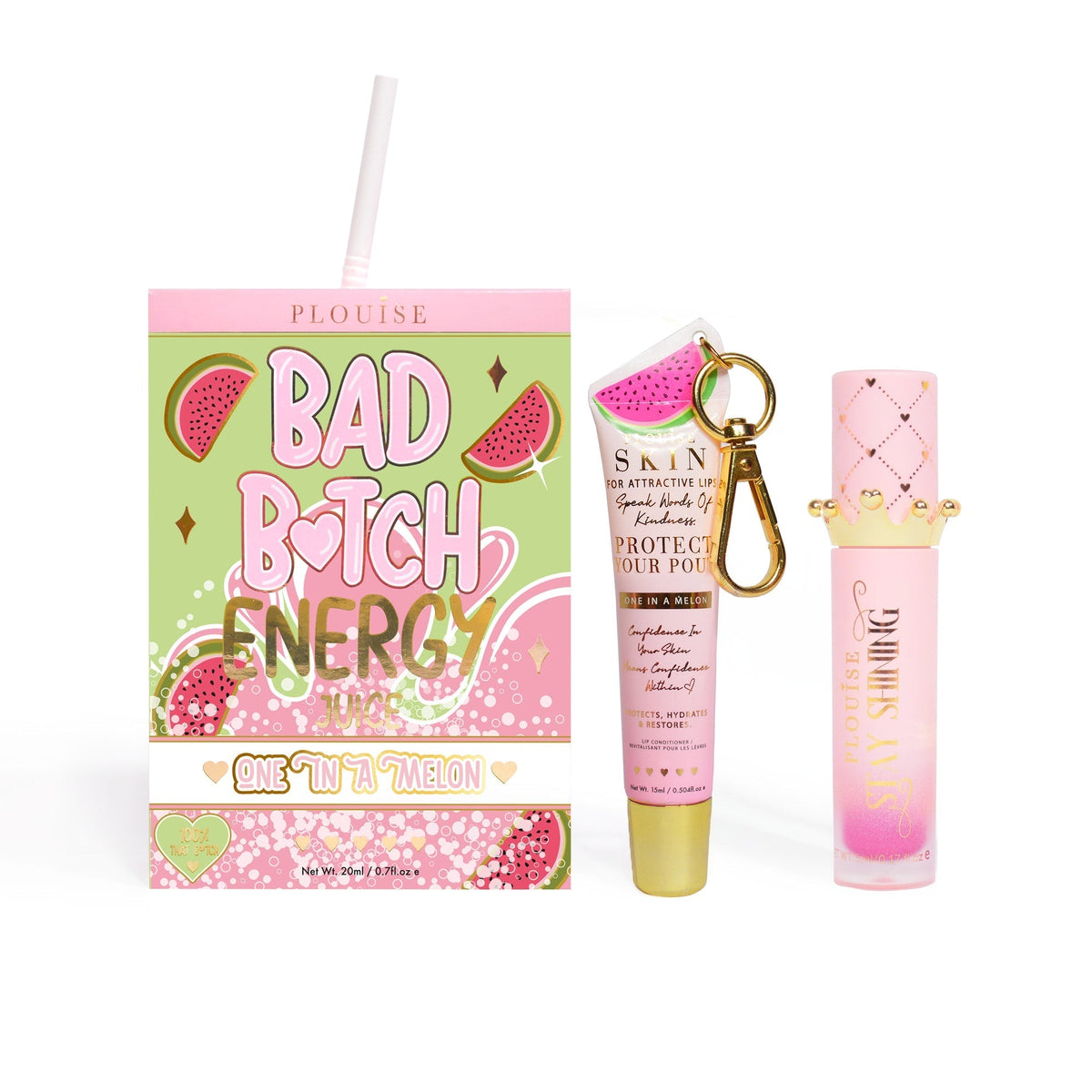 Bad Bitch Energy Lip Conditioner & Lip Oil Duo by P.Louise