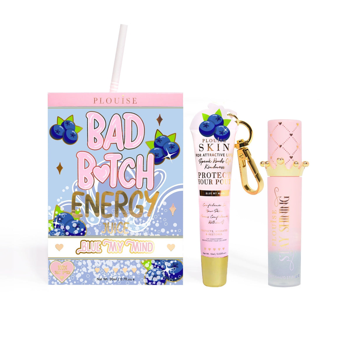 Bad Bitch Energy Lip Conditioner & Lip Oil Duo by P.Louise