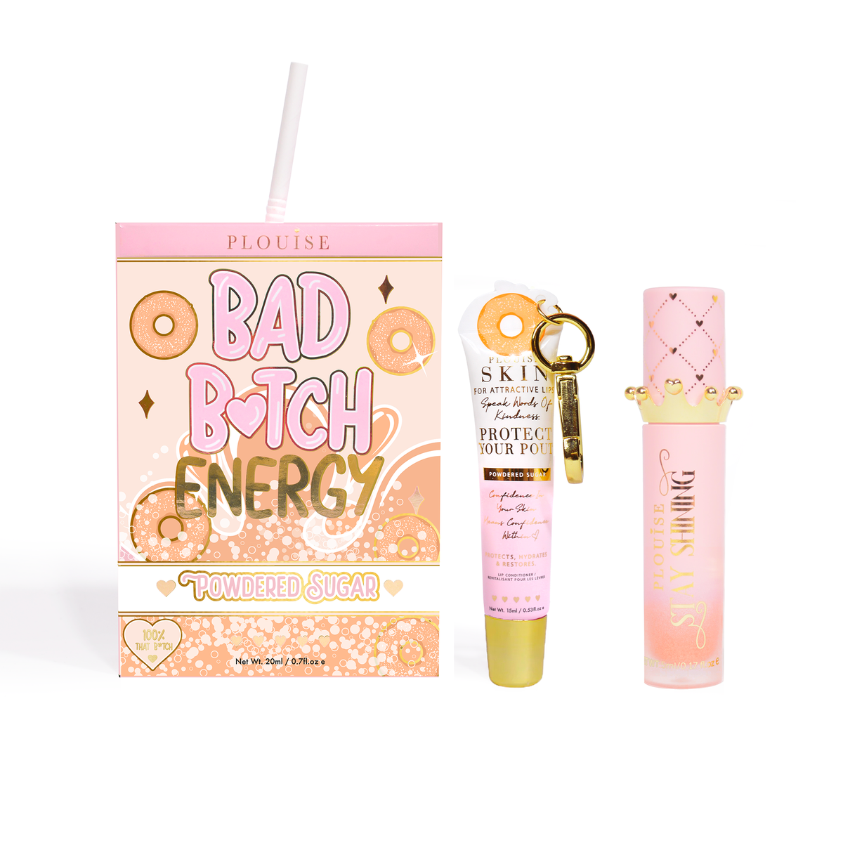 Bad Bitch Energy Lip Conditioner & Lip Oil Duo by P.Louise