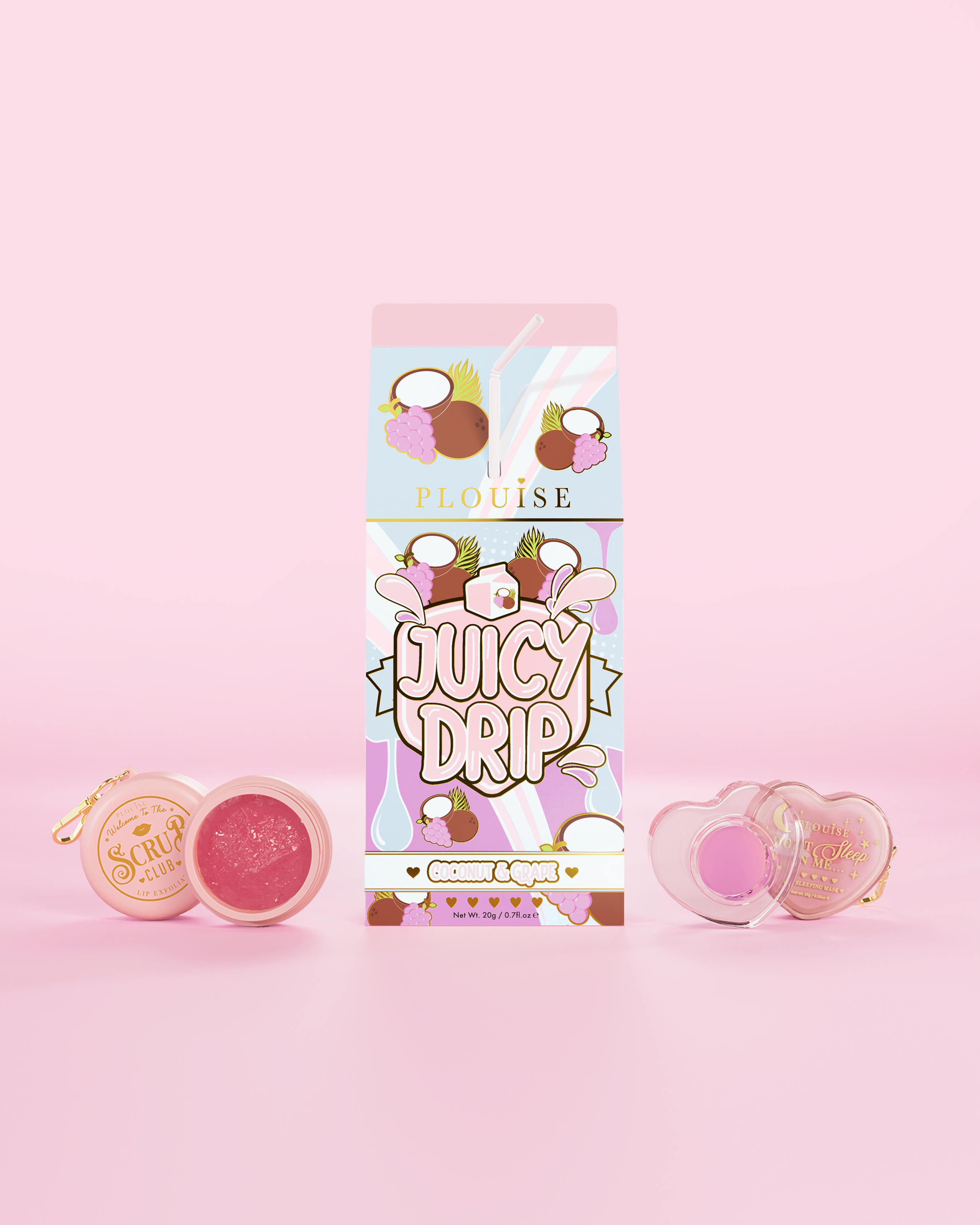 Juicy Drip Lip Scrub & Lip Mask Duo by P. Louise Cosmetics