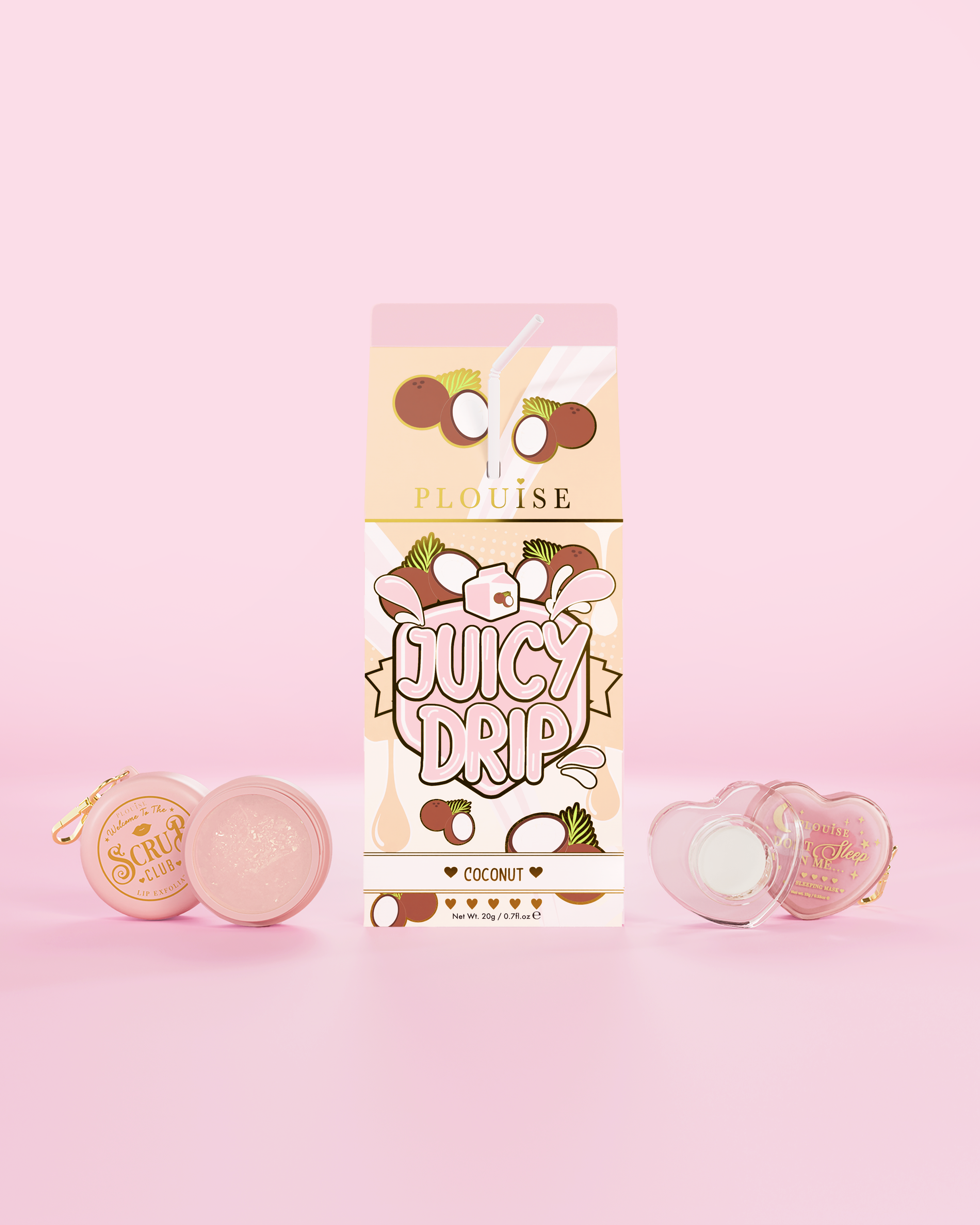 Juicy Drip Lip Scrub & Lip Mask Duo by P. Louise Cosmetics