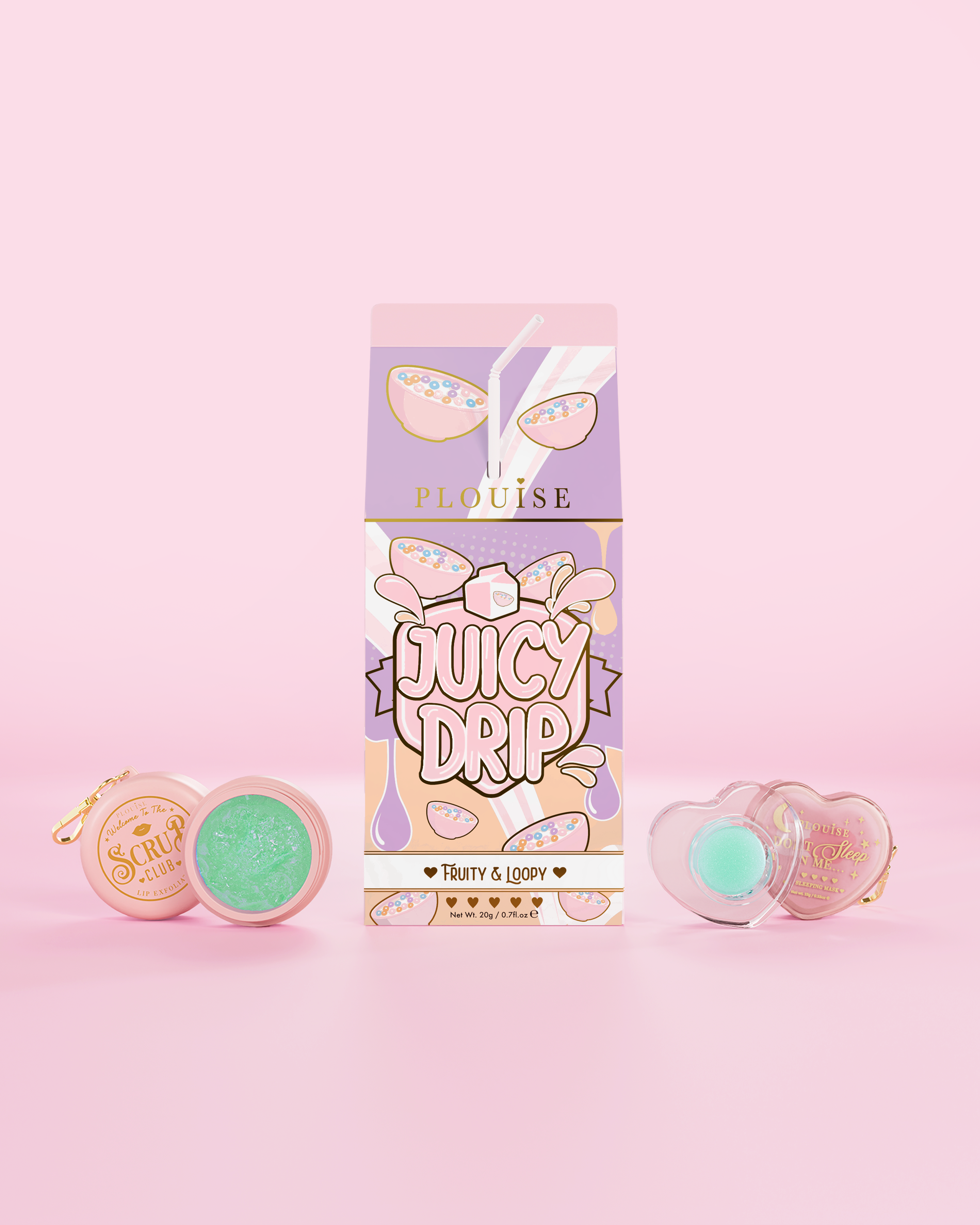 Juicy Drip Lip Scrub & Lip Mask Duo by P. Louise Cosmetics