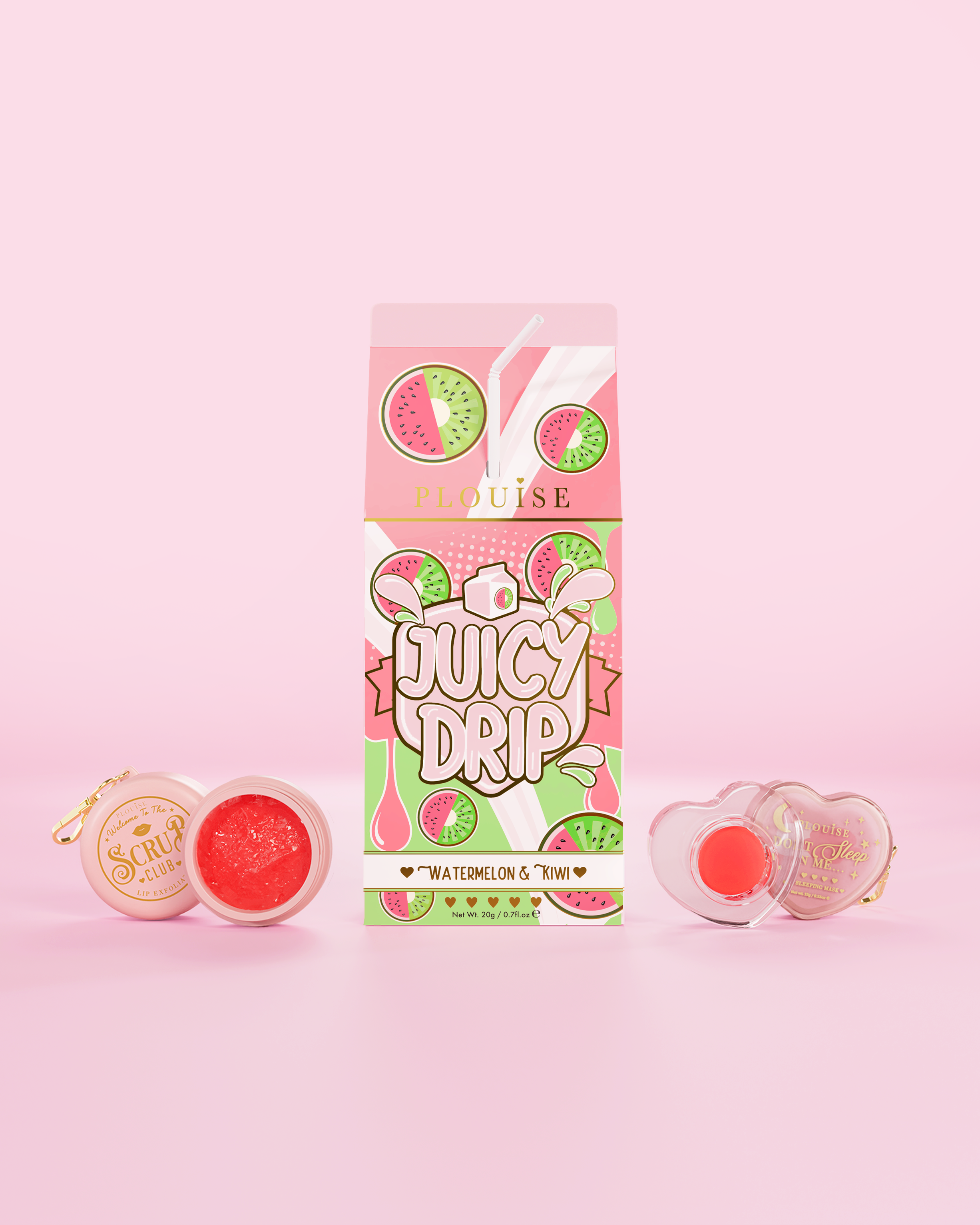 Juicy Drip Lip Scrub & Lip Mask Duo by P. Louise Cosmetics