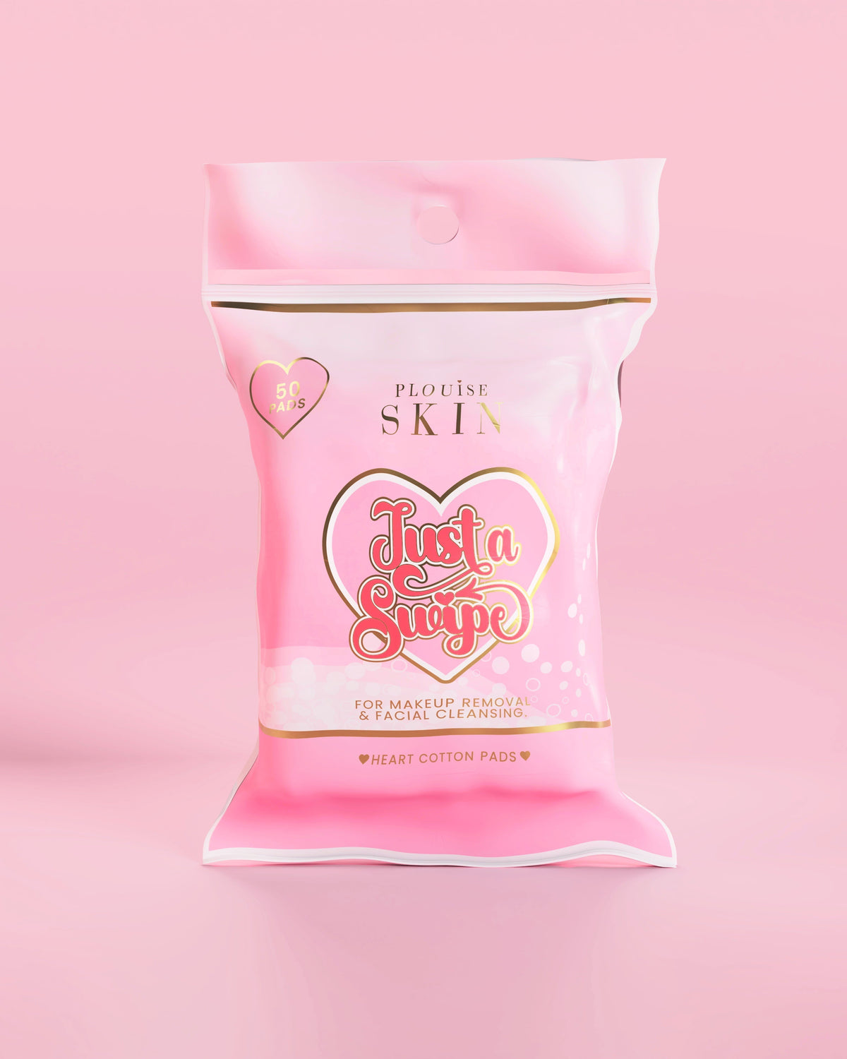 Just A Swipe Heart-Shaped Cotton Pads by P. Louise Cosmetics
