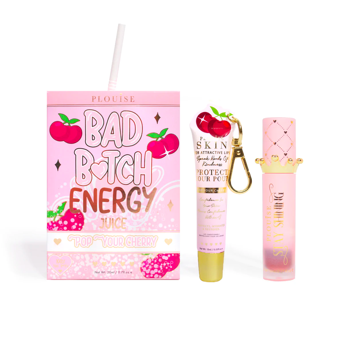 Bad Bitch Energy Lip Conditioner & Lip Oil Duo by P.Louise