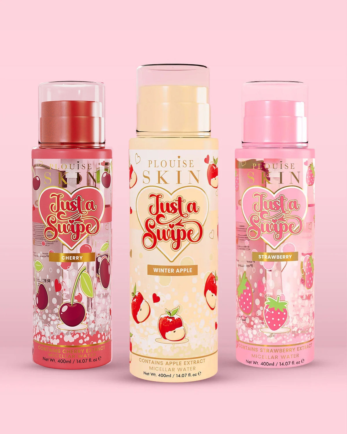 Just A Swipe Micellar Water Triple Clean Trio by P. Louise Cosmetics