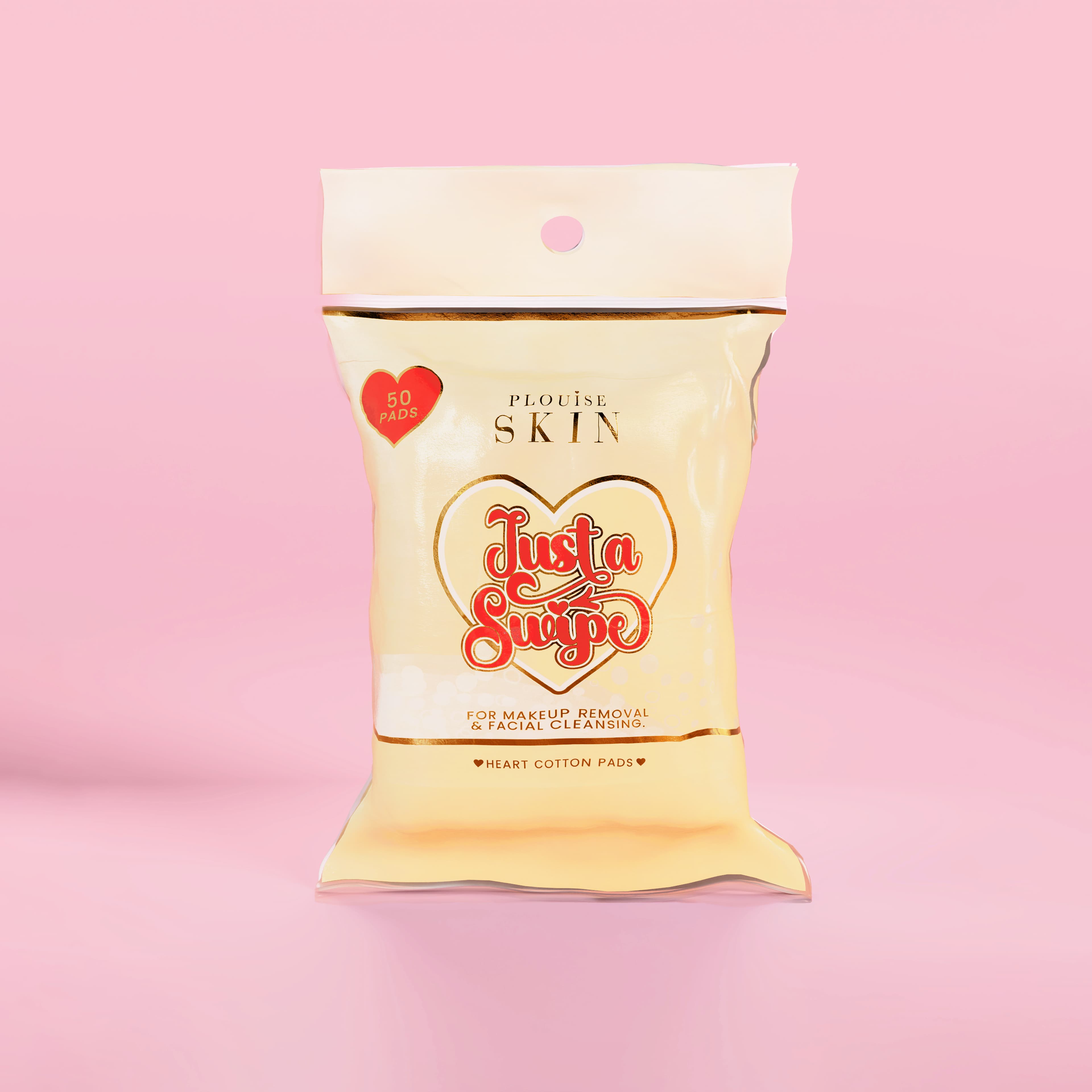 Just A Swipe Heart-Shaped Cotton Pads by P. Louise Cosmetics