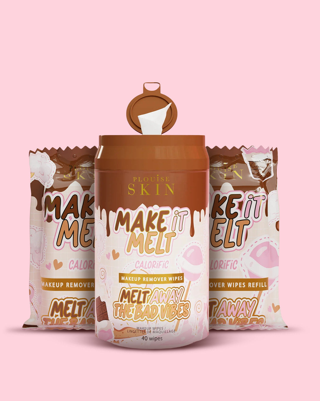Make It Melt Makeup Remover Wipes Bundle by P. Louise Cosmetics