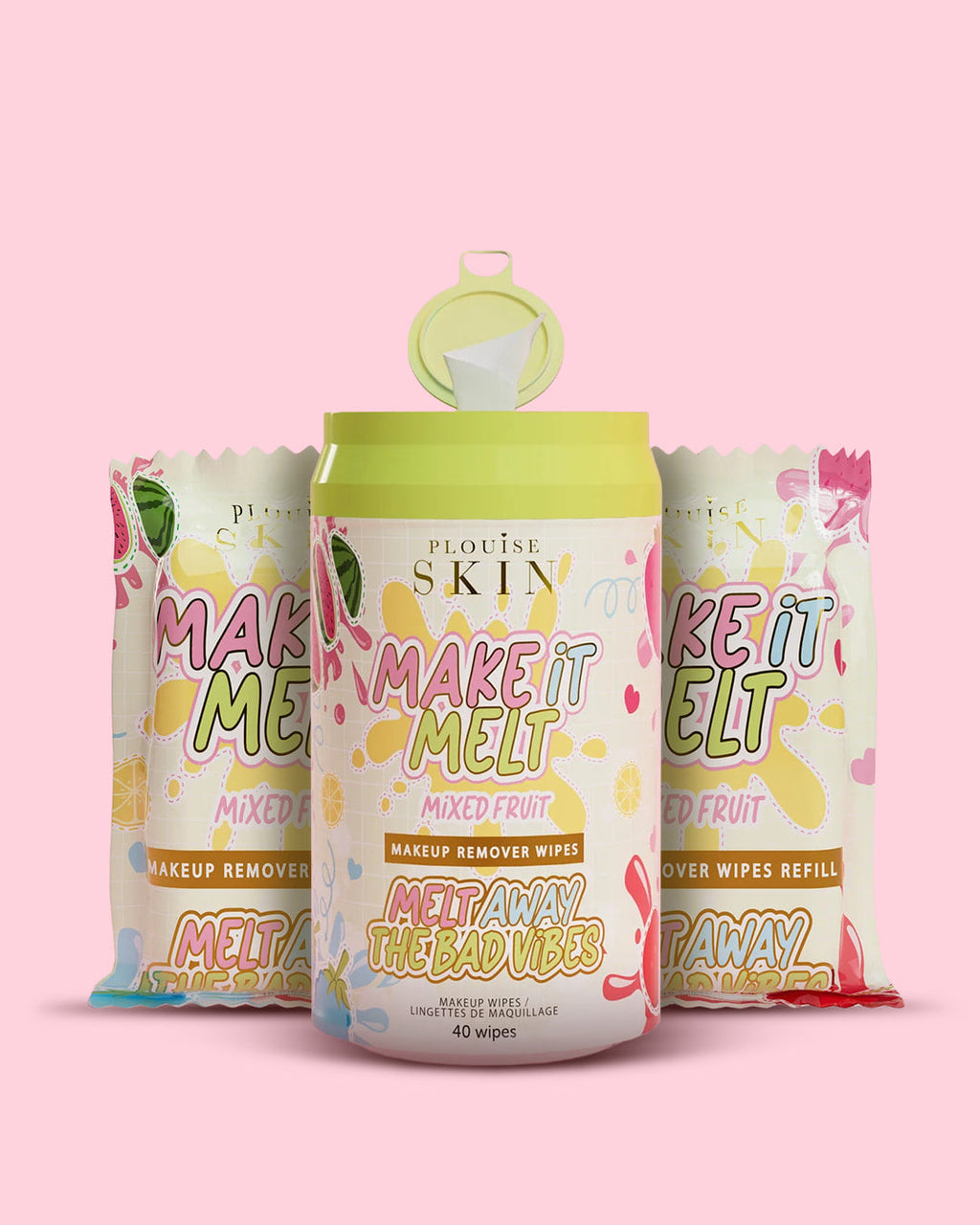 Make It Melt Makeup Remover Wipes Bundle by P. Louise Cosmetics