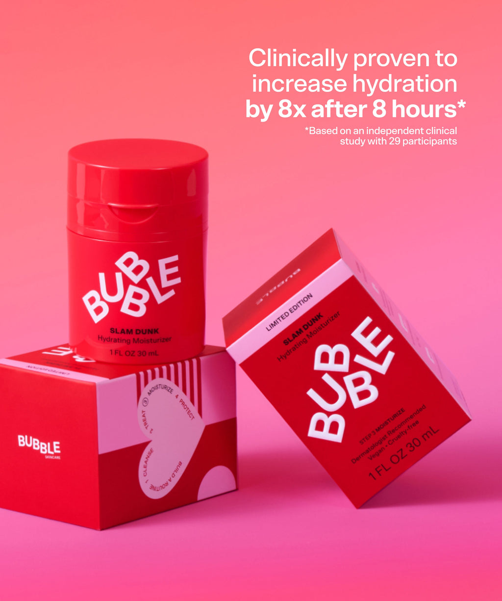 Slam Dunk Red Edition Hydrating Moisturizer 1 Fl Oz by Bubble Skincare