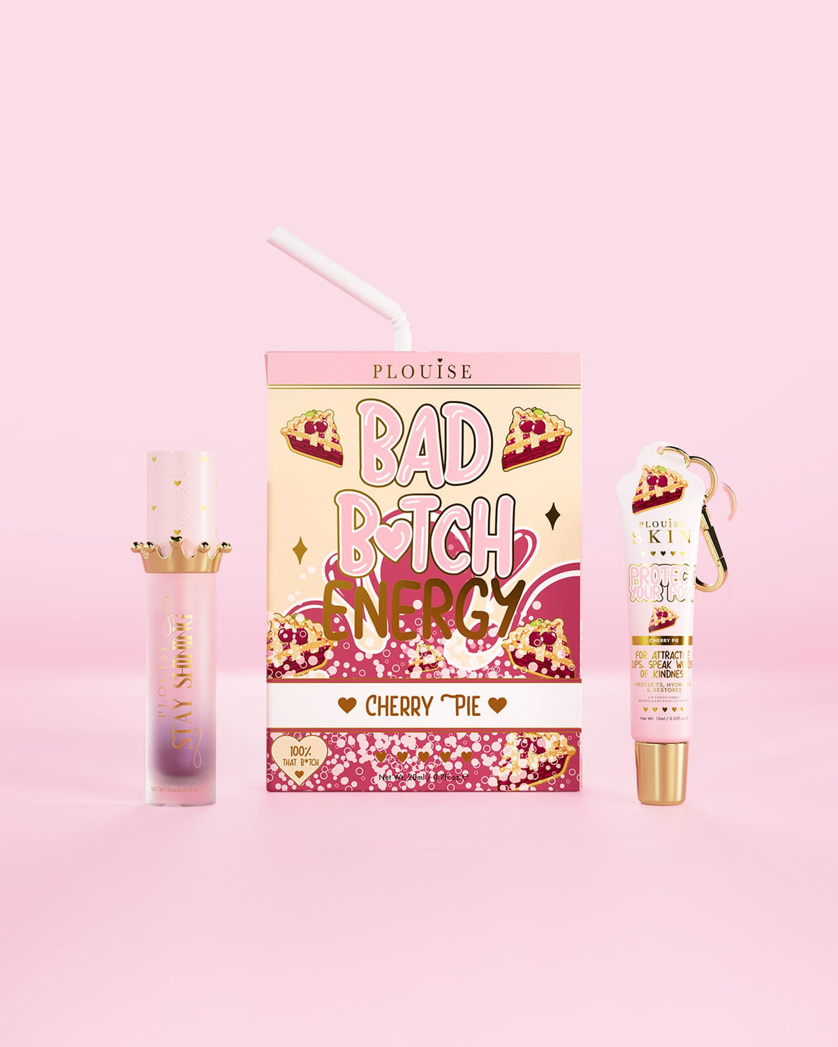 Bad Bitch Energy Lip Conditioner & Lip Oil Duo by P.Louise