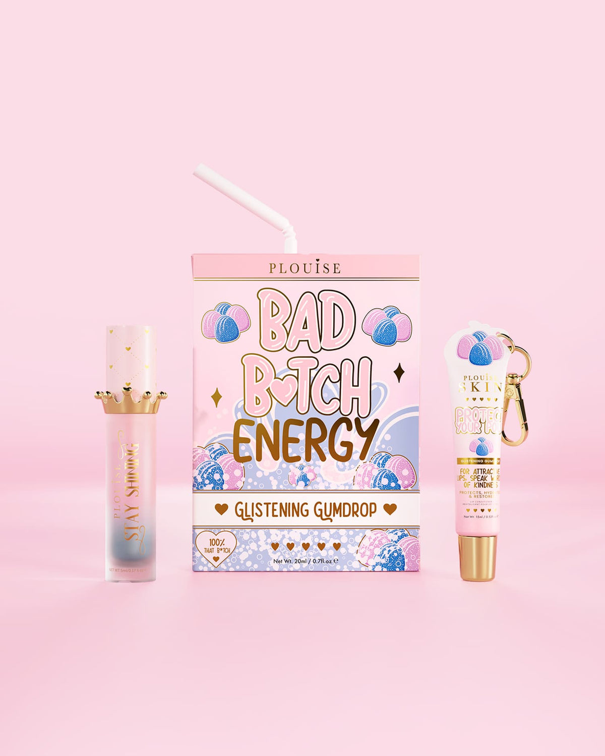Bad Bitch Energy Lip Conditioner & Lip Oil Duo by P.Louise