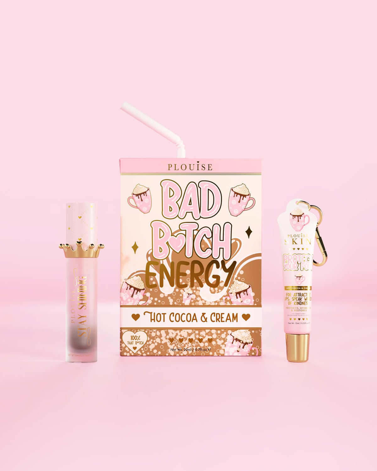 Bad Bitch Energy Lip Conditioner & Lip Oil Duo by P.Louise