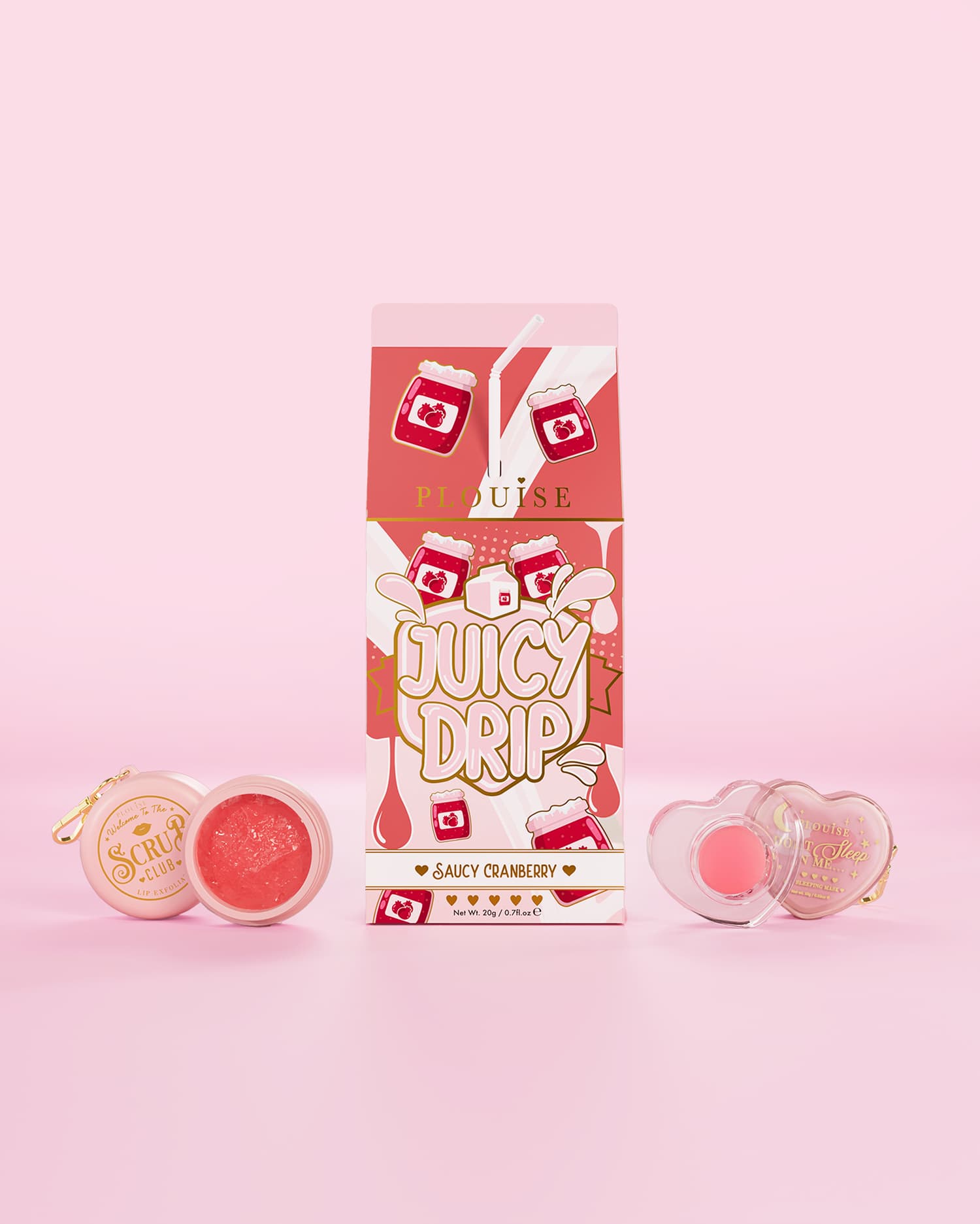 Juicy Drip Lip Scrub & Lip Mask Duo by P. Louise Cosmetics