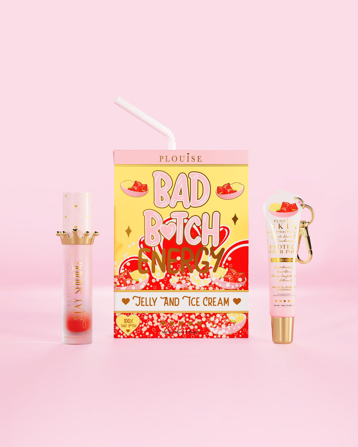 Bad Bitch Energy Lip Conditioner & Lip Oil Duo by P.Louise