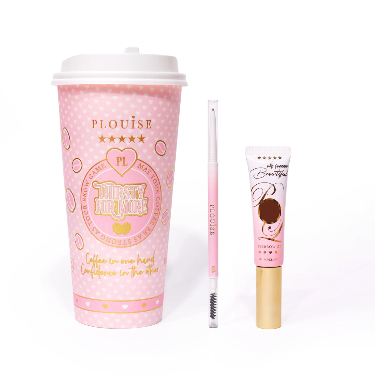 Eyebrow Gel & Eyebrow Pencil With Brush Set by P. Louise Cosmetics