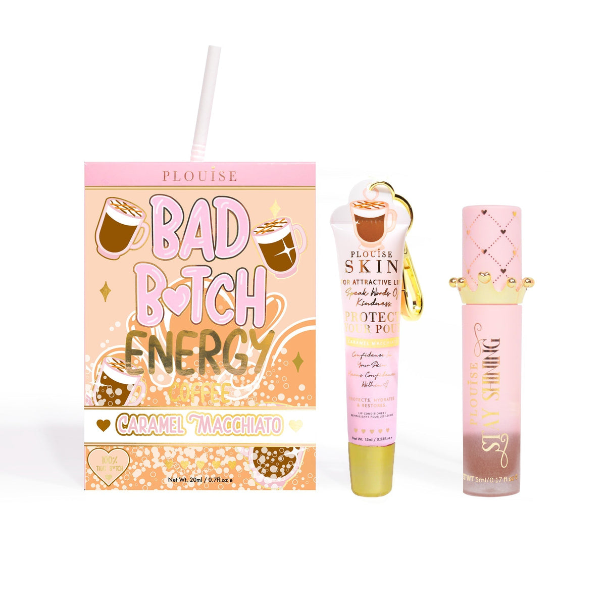 Bad Bitch Energy Lip Conditioner & Lip Oil Duo by P.Louise