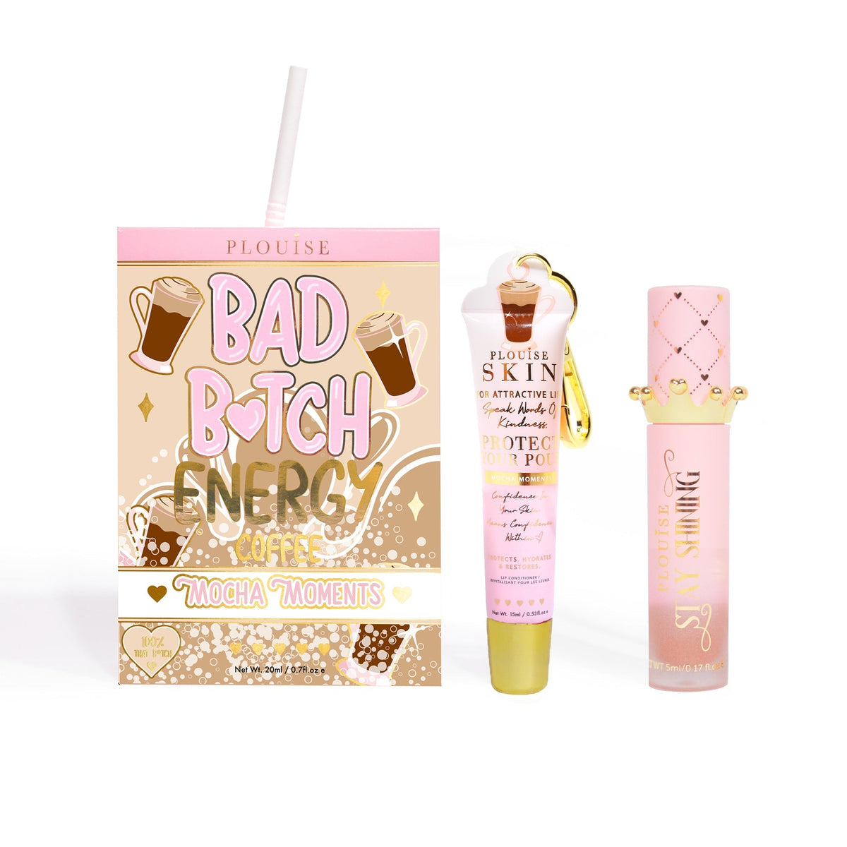 Bad Bitch Energy Lip Conditioner & Lip Oil Duo by P.Louise