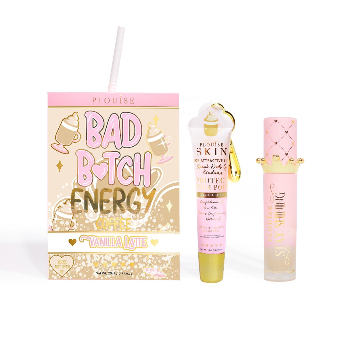 Bad Bitch Energy Lip Conditioner & Lip Oil Duo by P.Louise