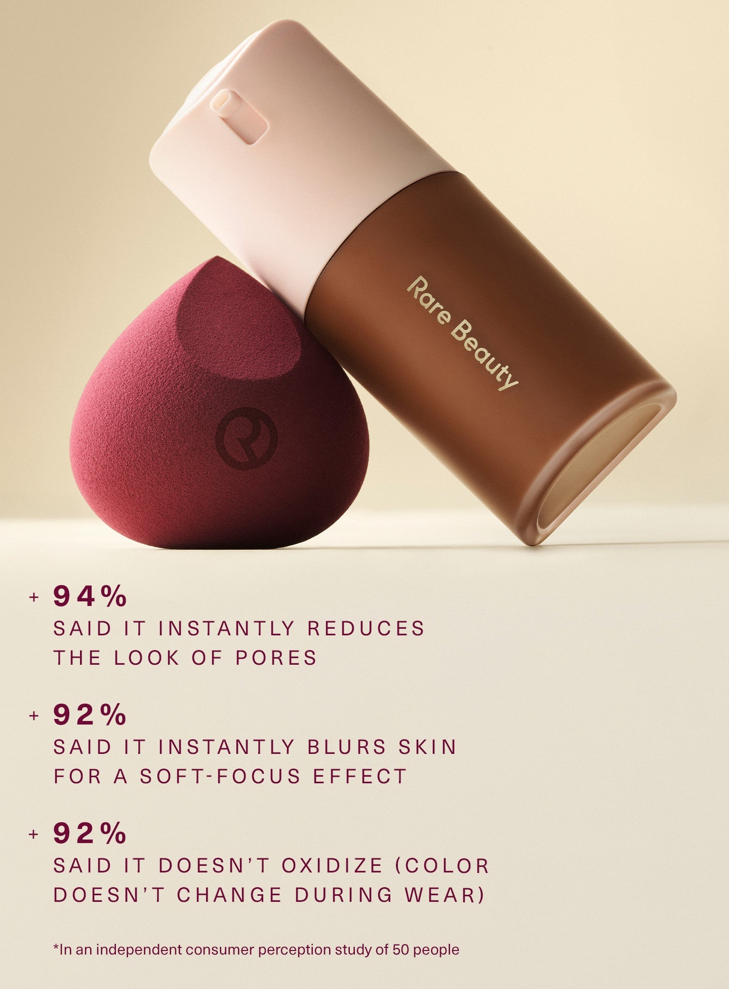 True to Myself Natural Matte Longwear Foundation by Rare Beauty