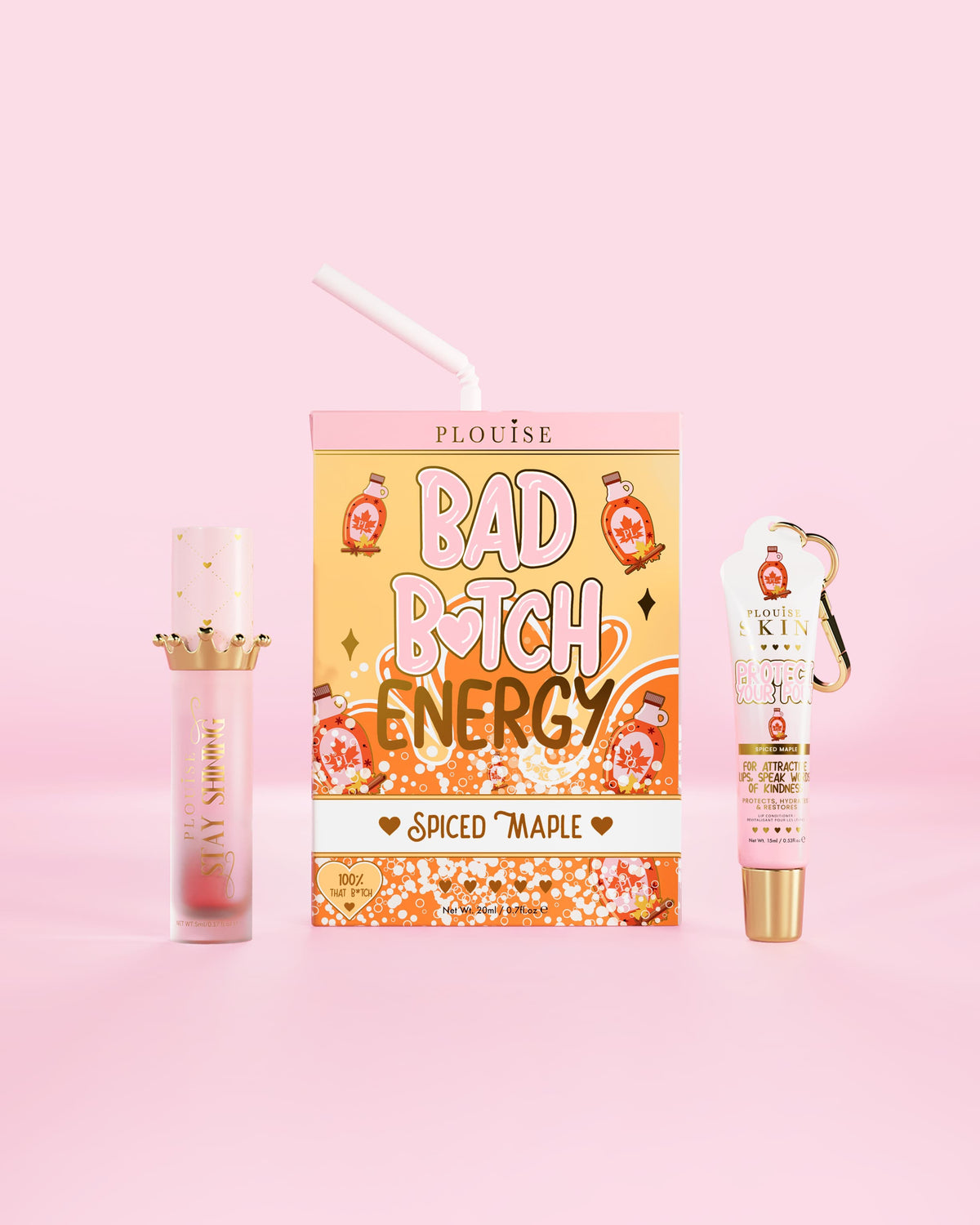 Bad Bitch Energy Lip Conditioner & Lip Oil Duo by P.Louise