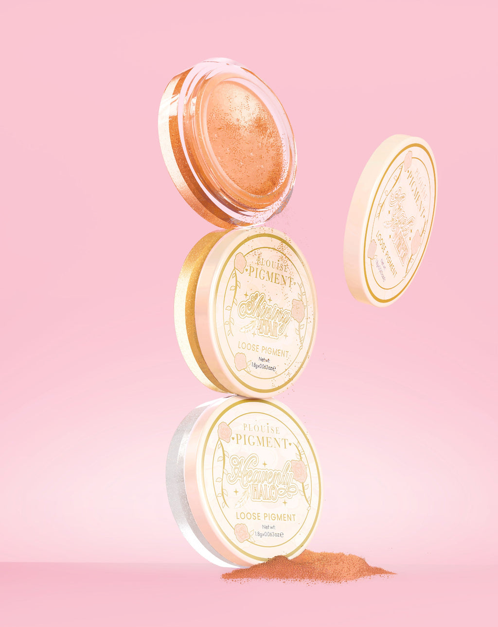 Stardust Secrets Loose Glitter Eyeshadow Pigment Set by P. Louise Cosmetics