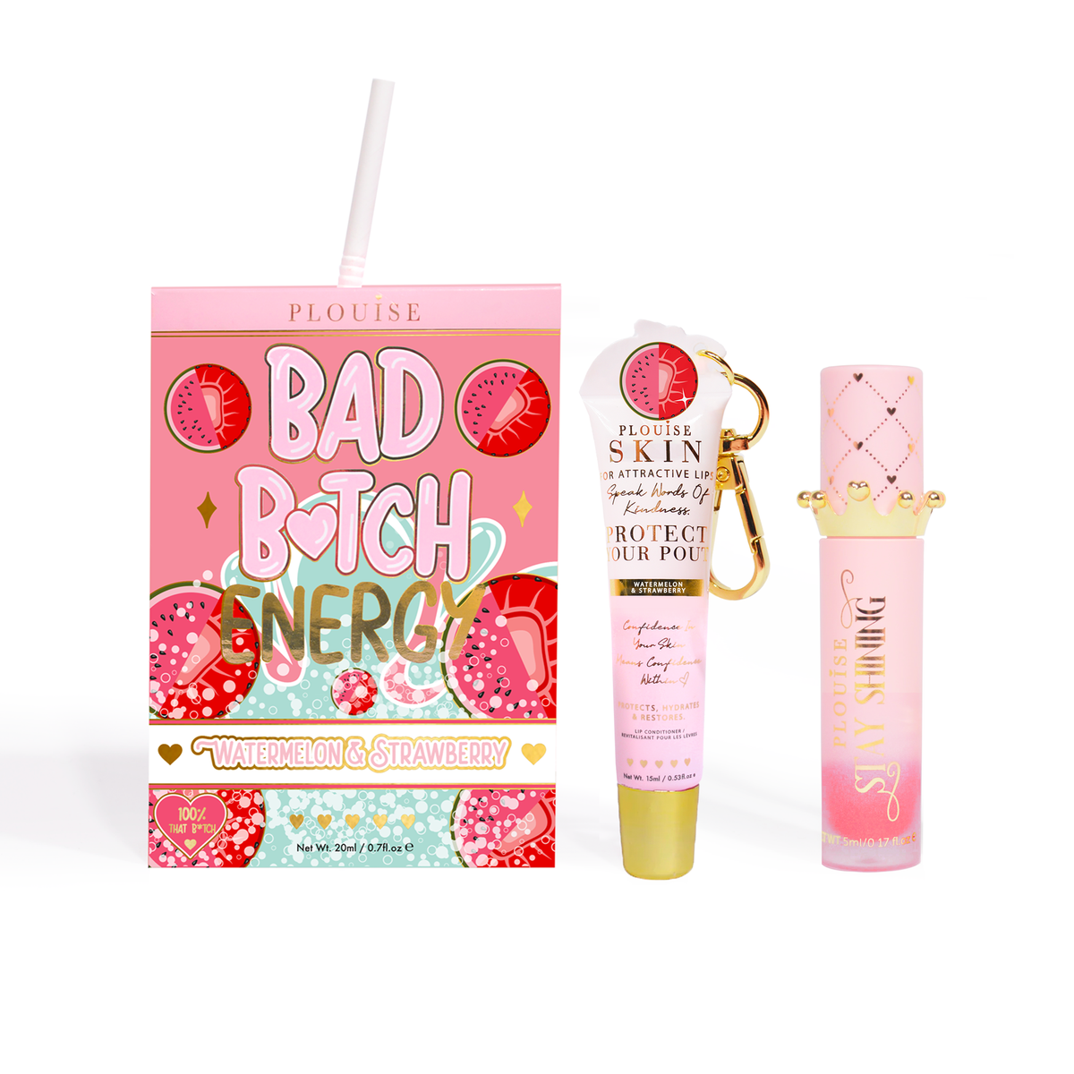 Bad Bitch Energy Lip Conditioner & Lip Oil Duo by P.Louise