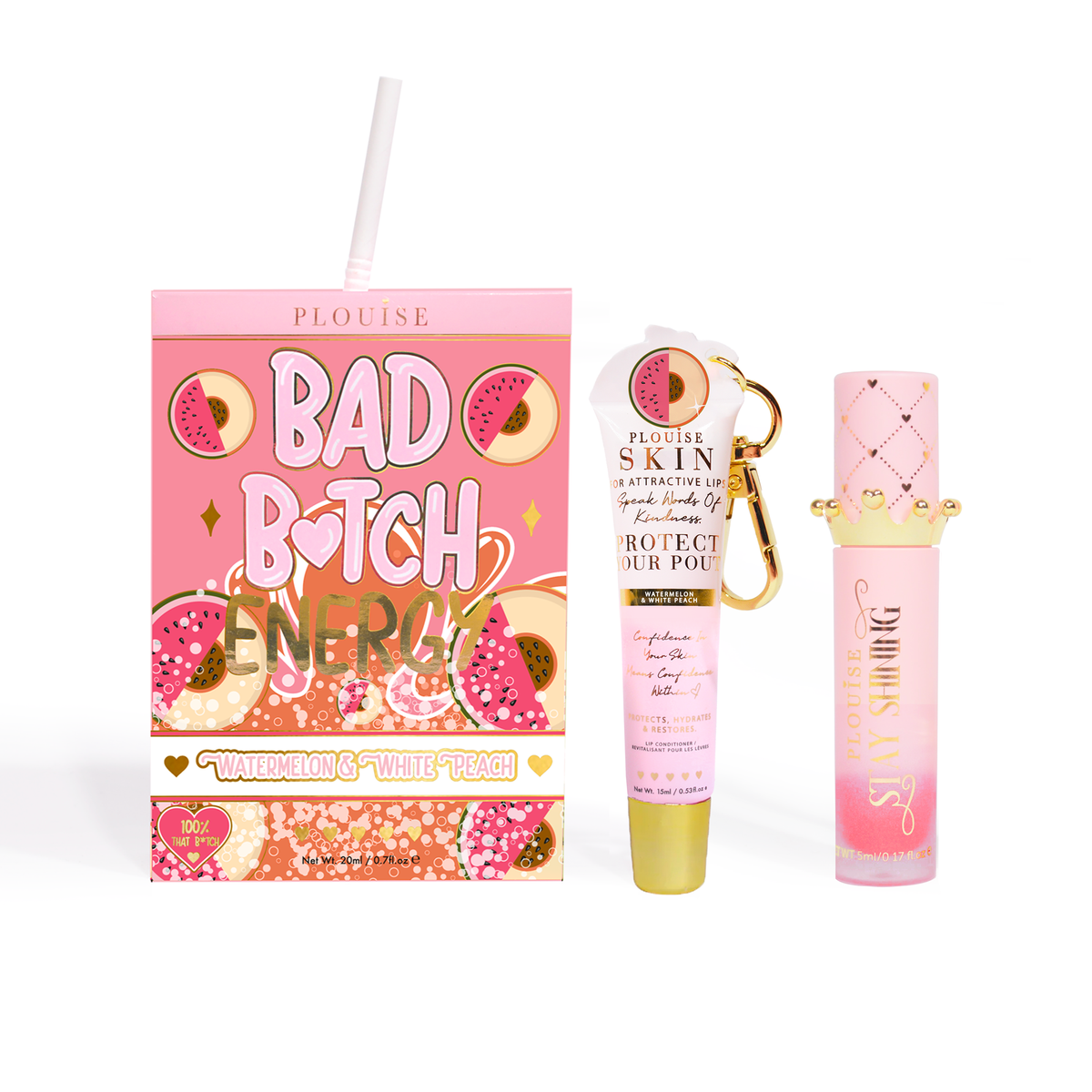 Bad Bitch Energy Lip Conditioner & Lip Oil Duo by P.Louise