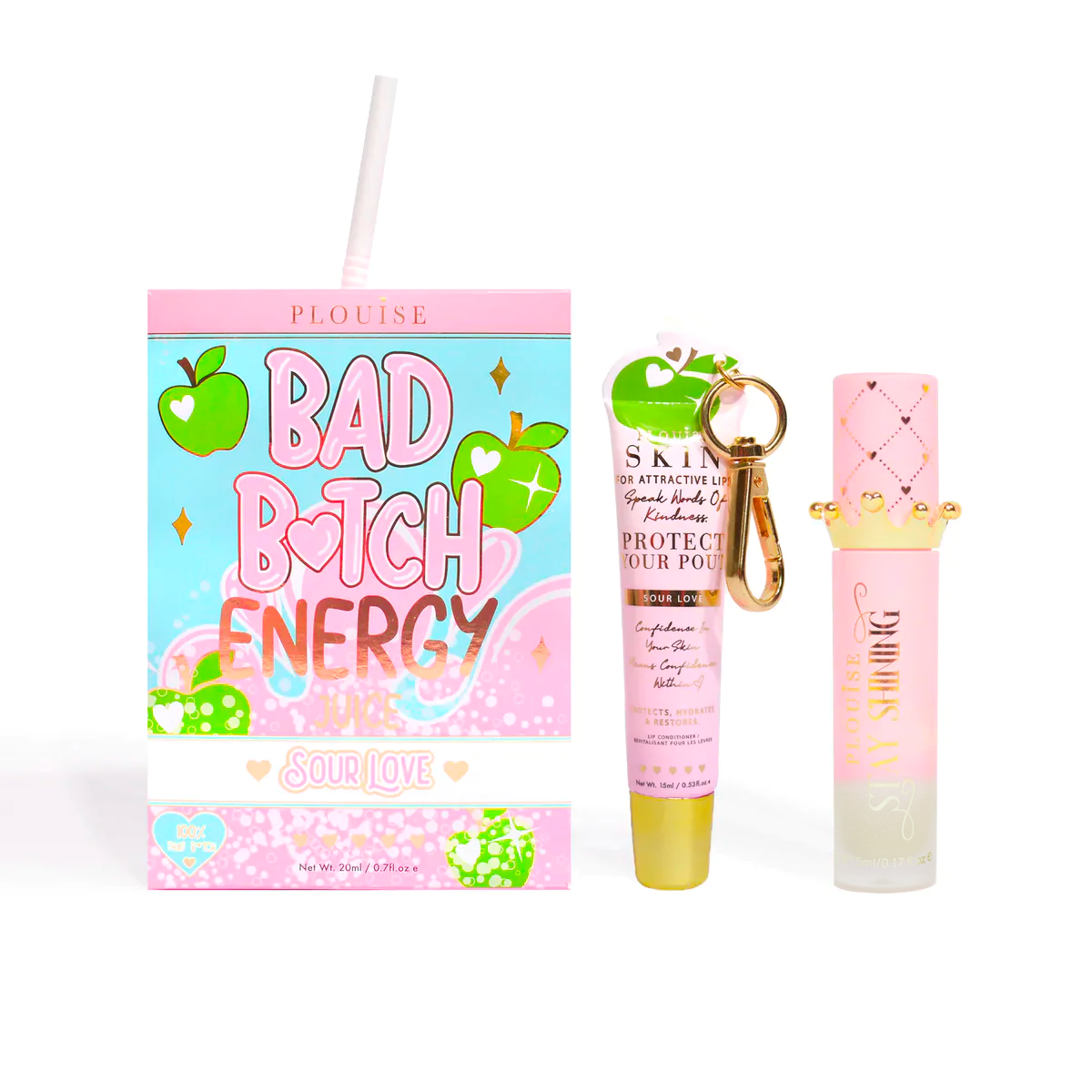 Bad Bitch Energy Lip Conditioner & Lip Oil Duo by P.Louise